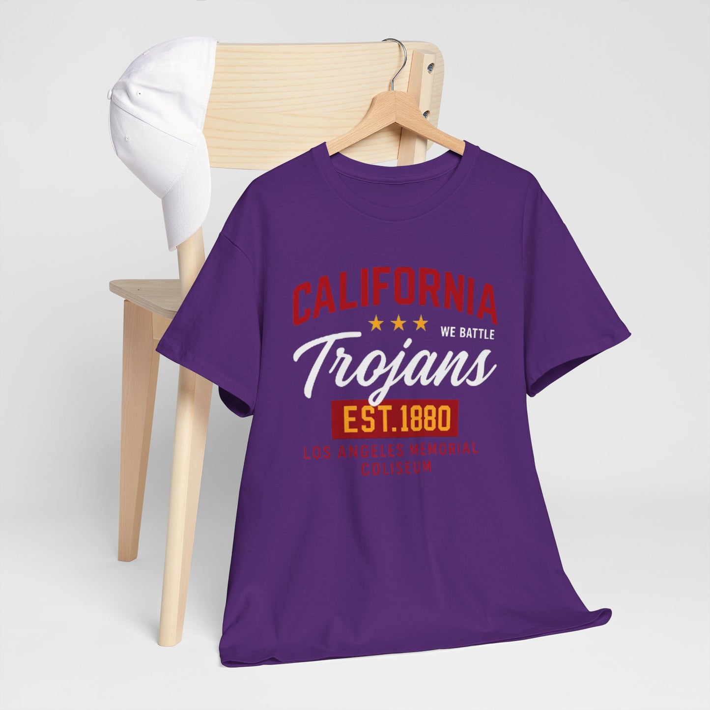 Urban Legend California Trojans Unisex Heavy Cotton Tee | College Spirit Wear, Casual T-Shirt, School Apparel