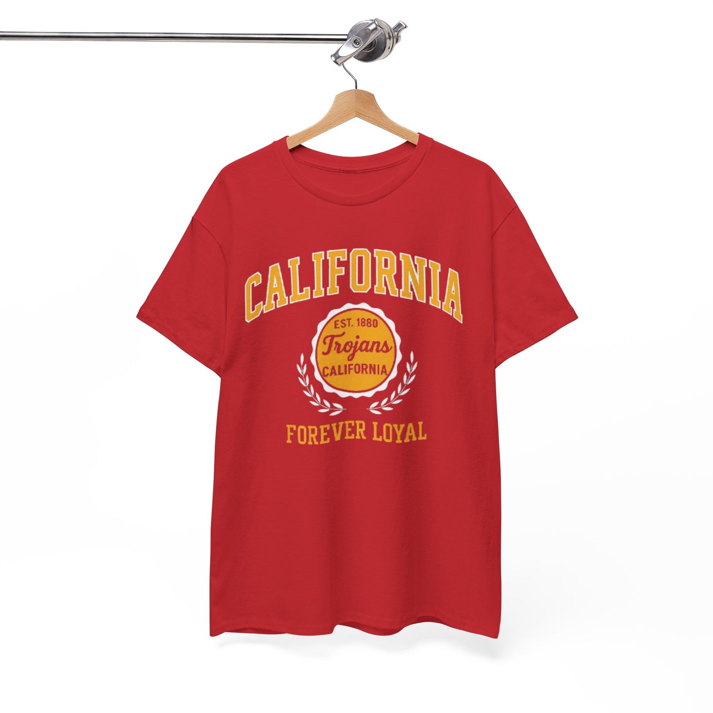 California Trojans Unisex Heavy Cotton Tee, Casual Wear, Sports Fan Apparel, College Pride, Gift for Graduates, Year-Round Comfort