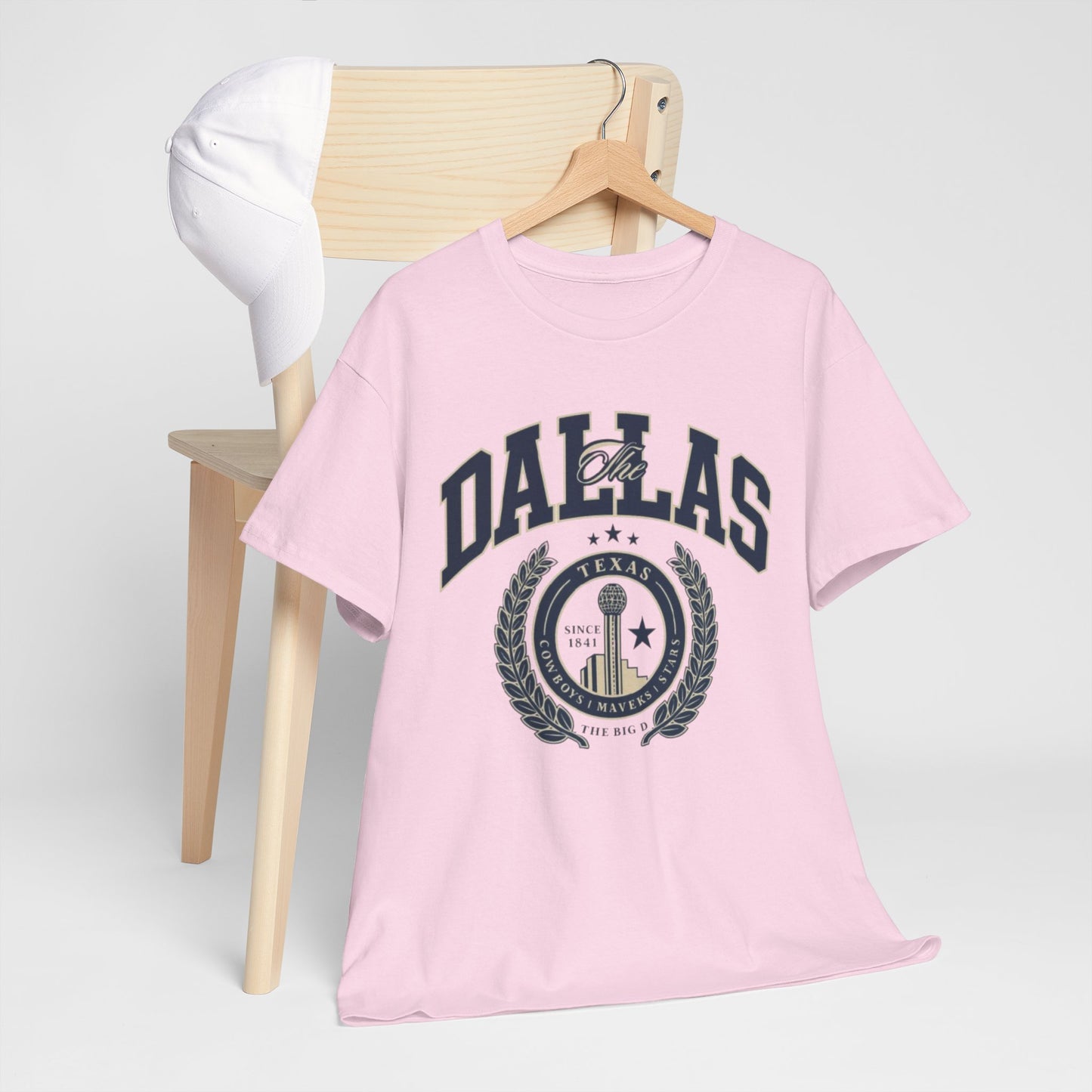 Dallas Heritage Unisex Heavy Cotton Tee, Dallas T-Shirt, Casual Wear, Souvenir Shirt, Vintage Tee, Gift for Texas Lovers