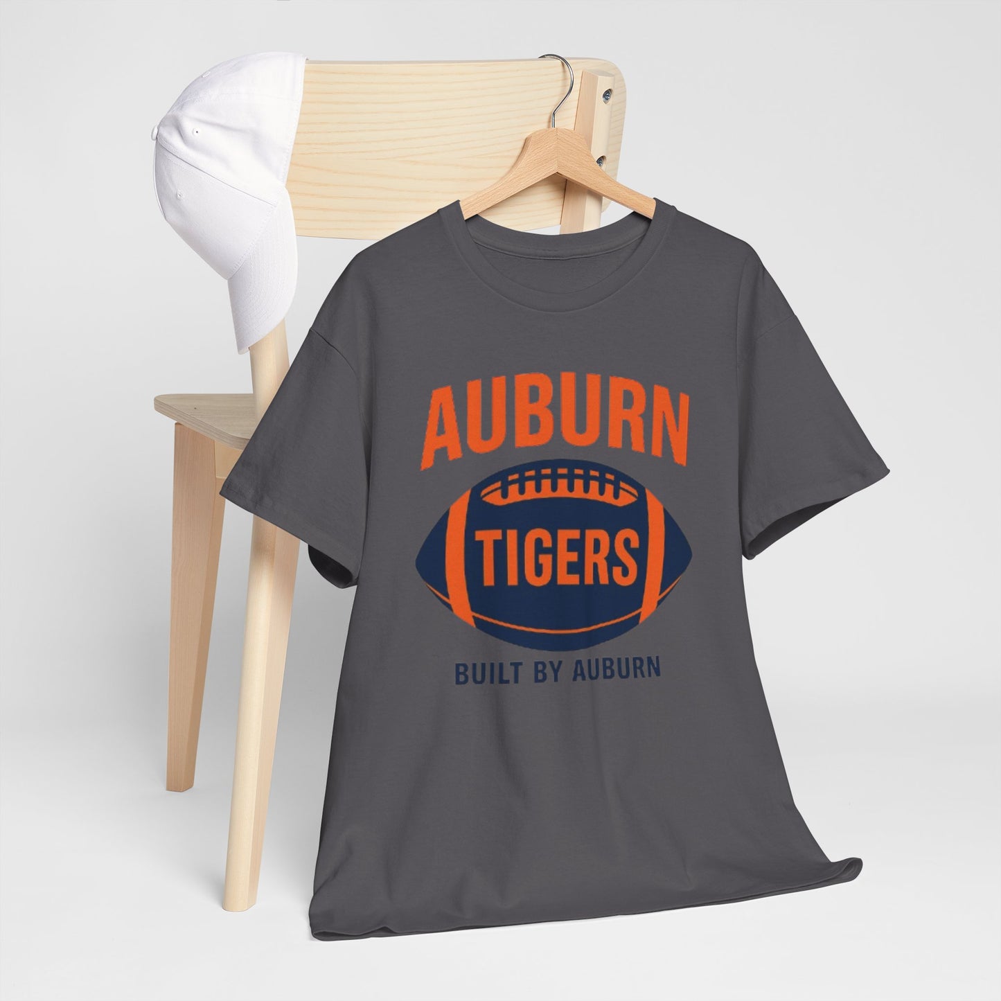 Auburn Tigers Unisex Heavy Cotton Tee - Perfect for Game Days, Casual Wear, Sports Fans, College Apparel, Auburn Gifts