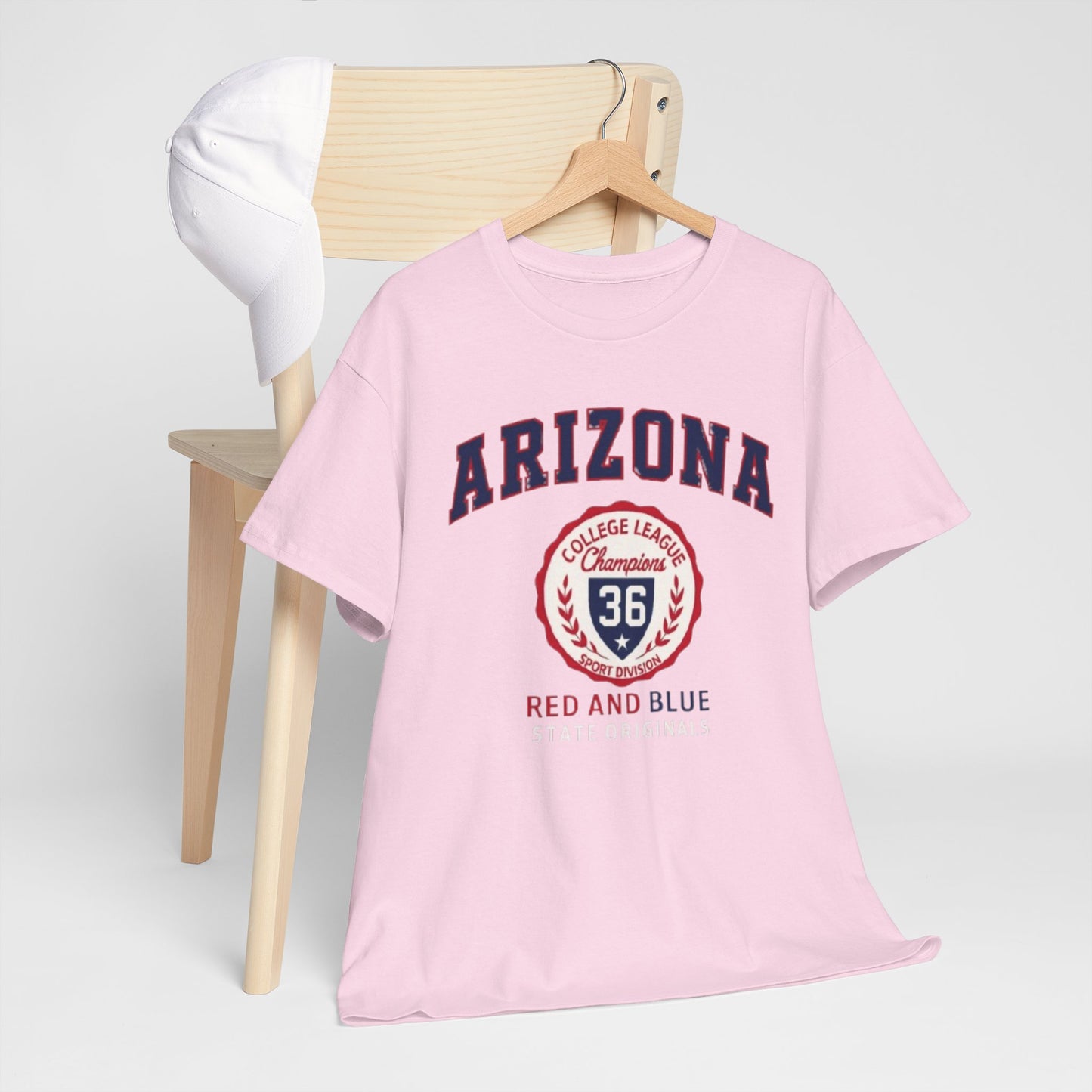 Arizona Crimson and Gold College League Vintage T-Shirt – Unisex Sports Fan Tee for Game Day and Everyday Style