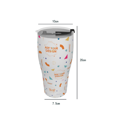 Miami Football Game Day Cone Tumbler 30oz