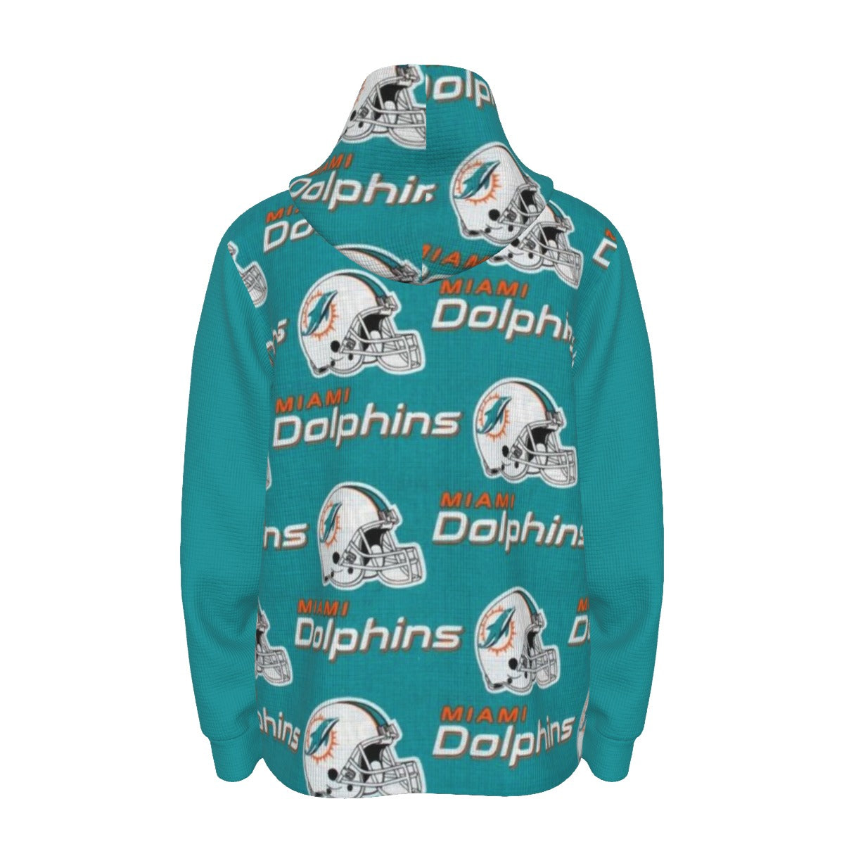 Miami Football Game Day All-Over Print Men's Half Button Hoodie