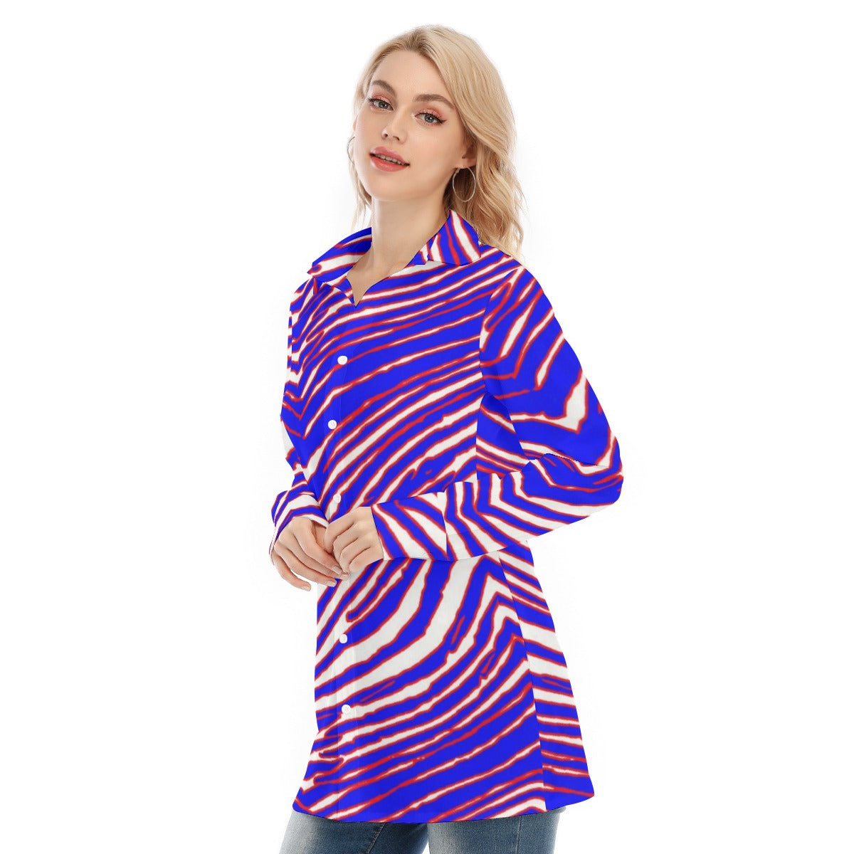 Buffalo Bills Zubaz Women's Long Shirt