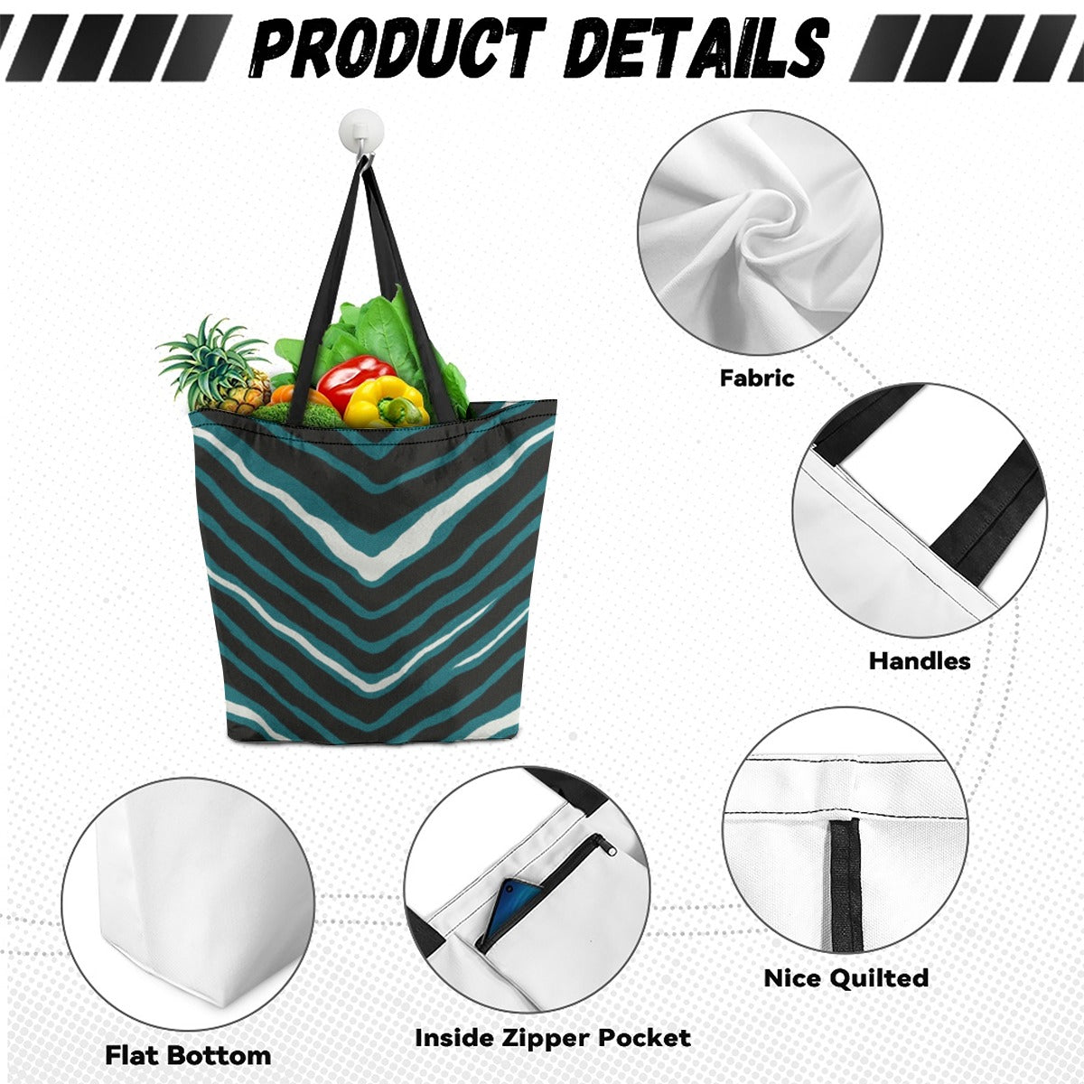 Philadelphia Football Game Day Canvas shopping bag