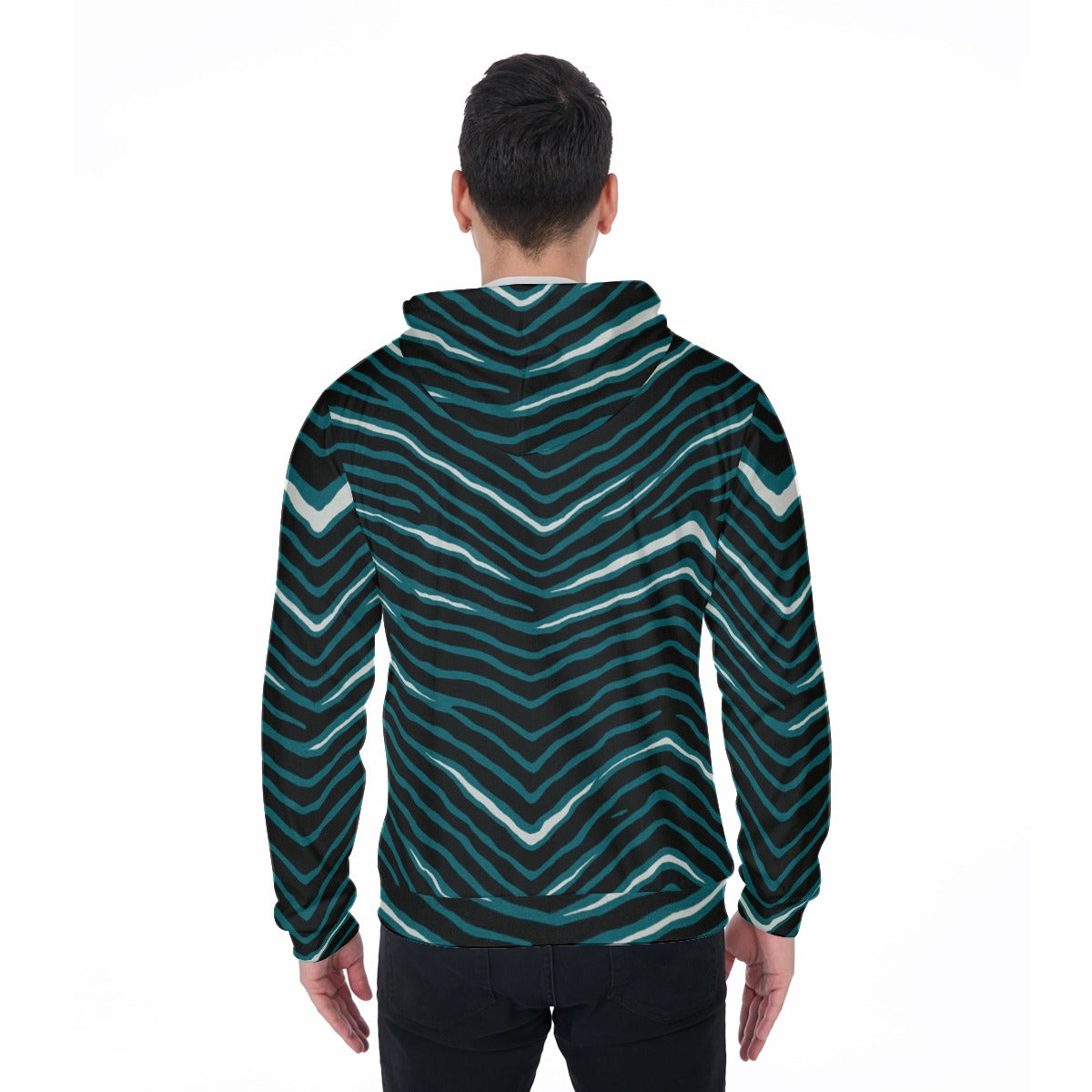 Philadelphia Football Game Day All-Over Print Men's Heavy Fleece Zip Up Hoodie