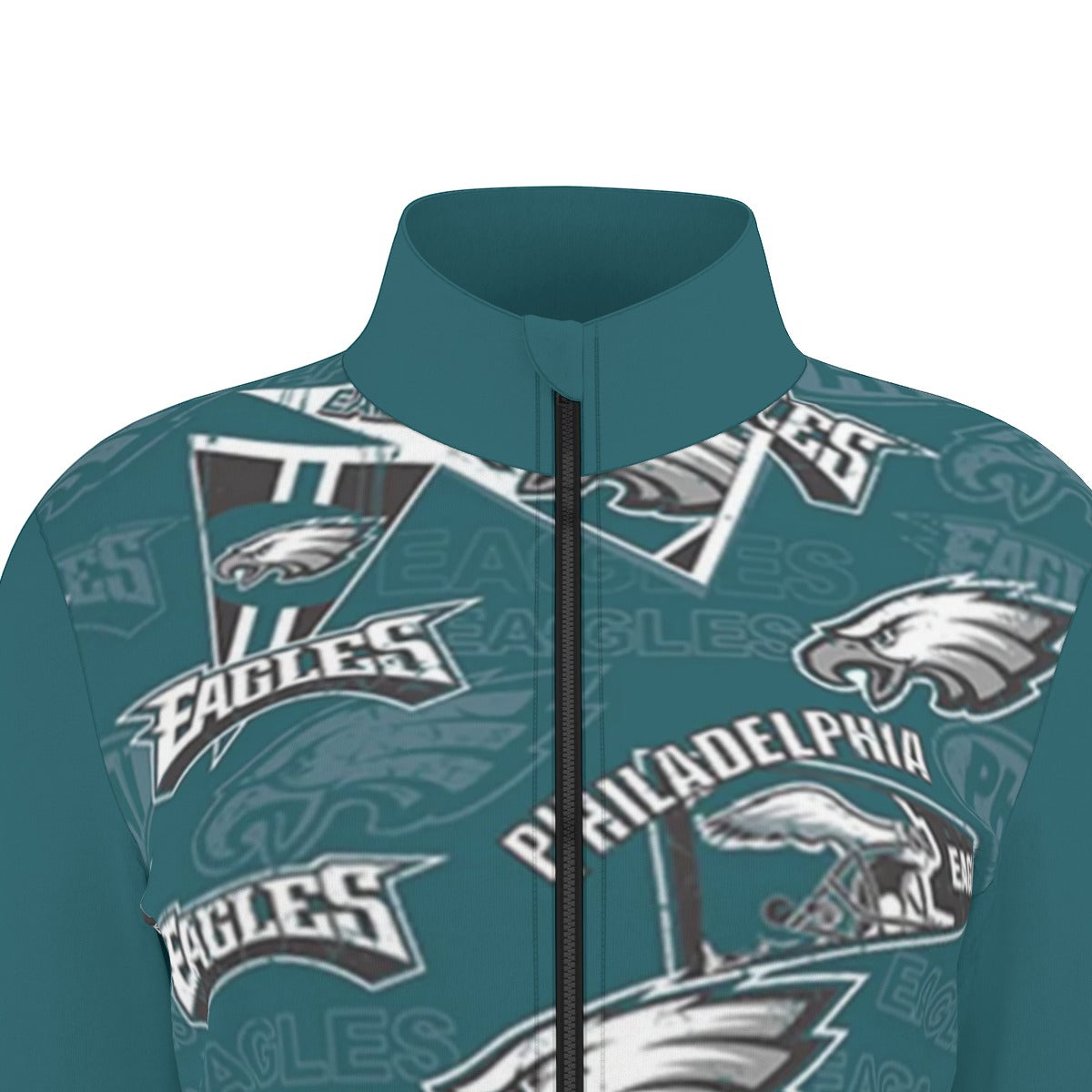 Philadelphia Football Game Day All-Over Print Women's Long Sleeve Thumbhole Jacket