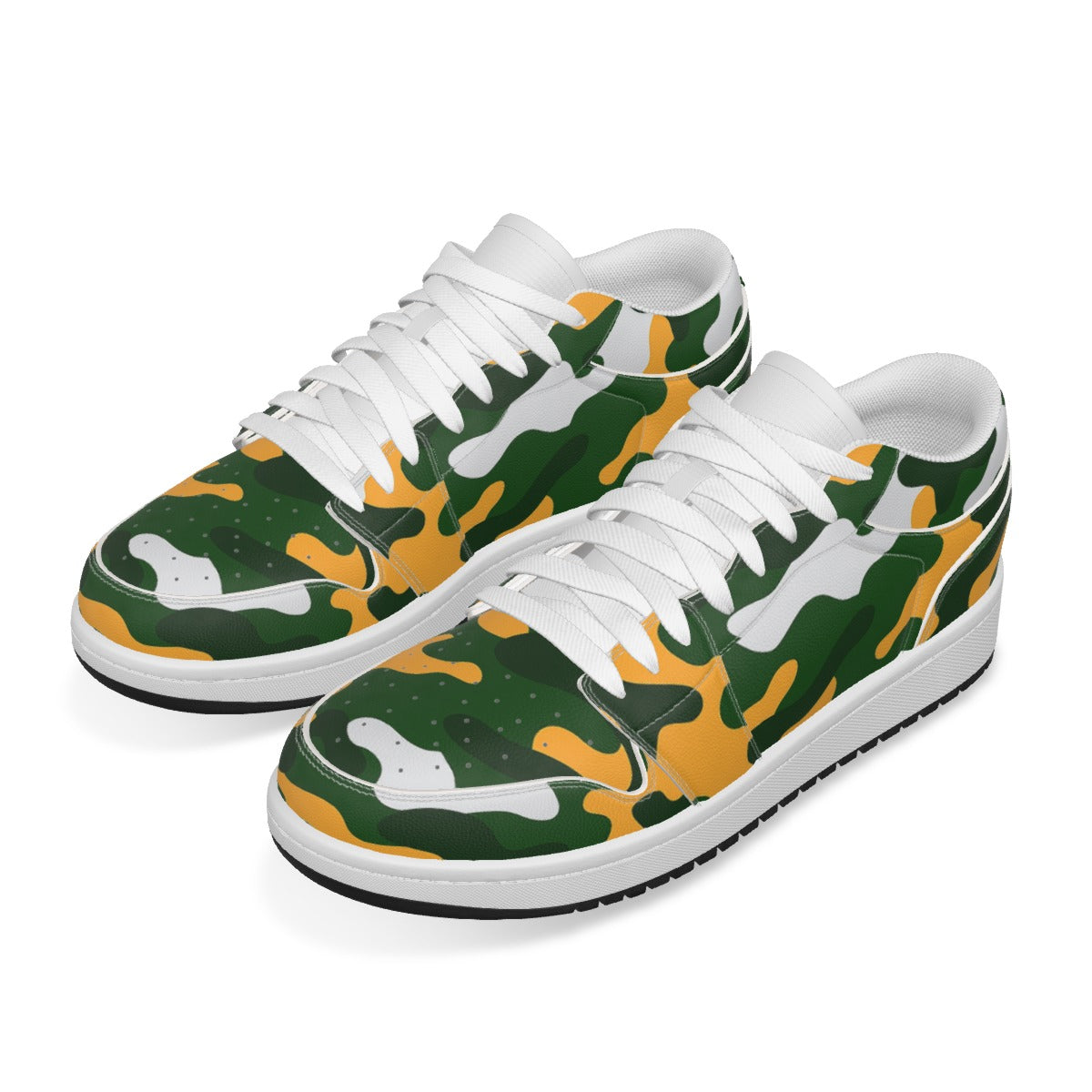Green Bay Football Game Day Men's Low State Leather Stitching Shoes