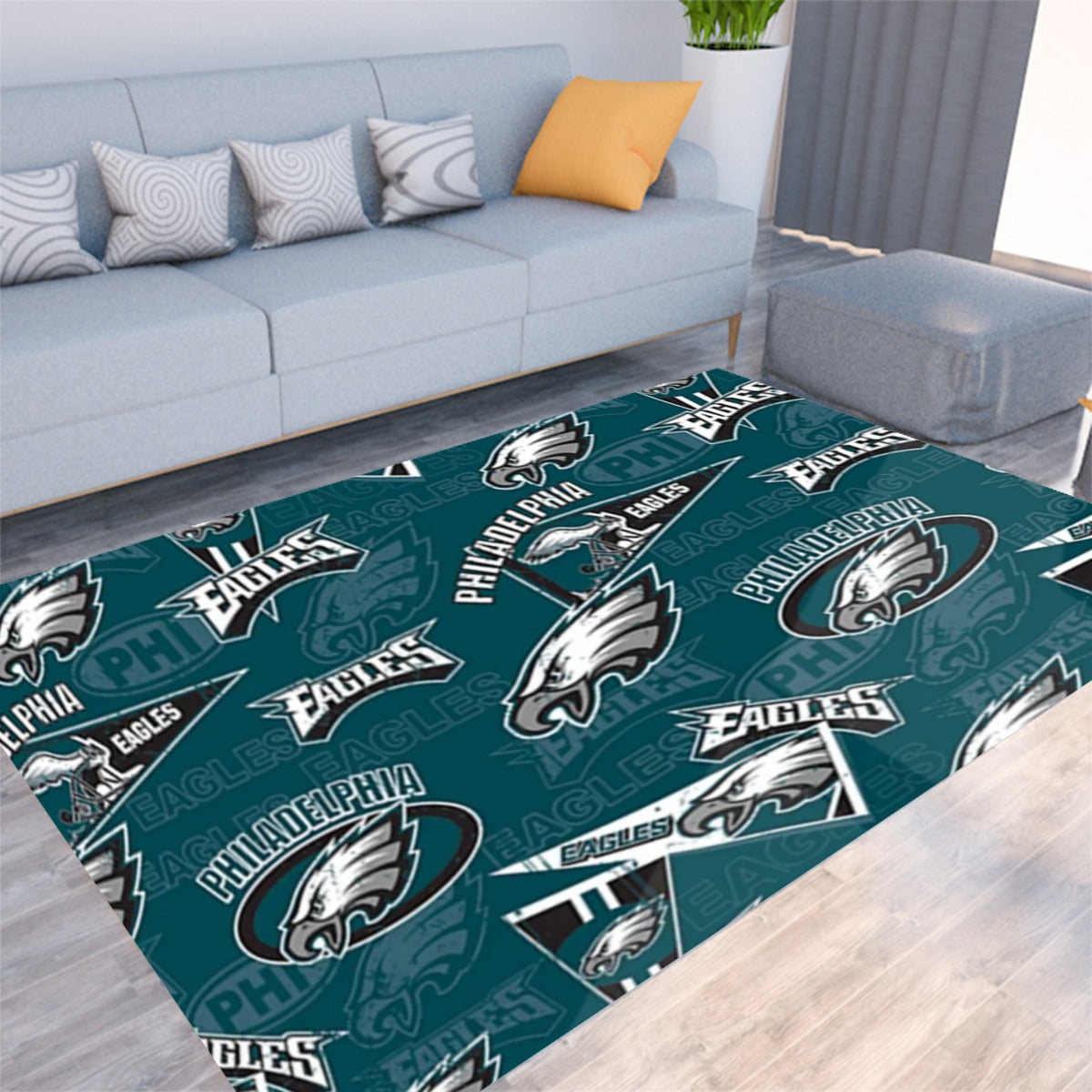 Philadelphia Football Game Day Foldable Rectangular Thickened Floor Mat