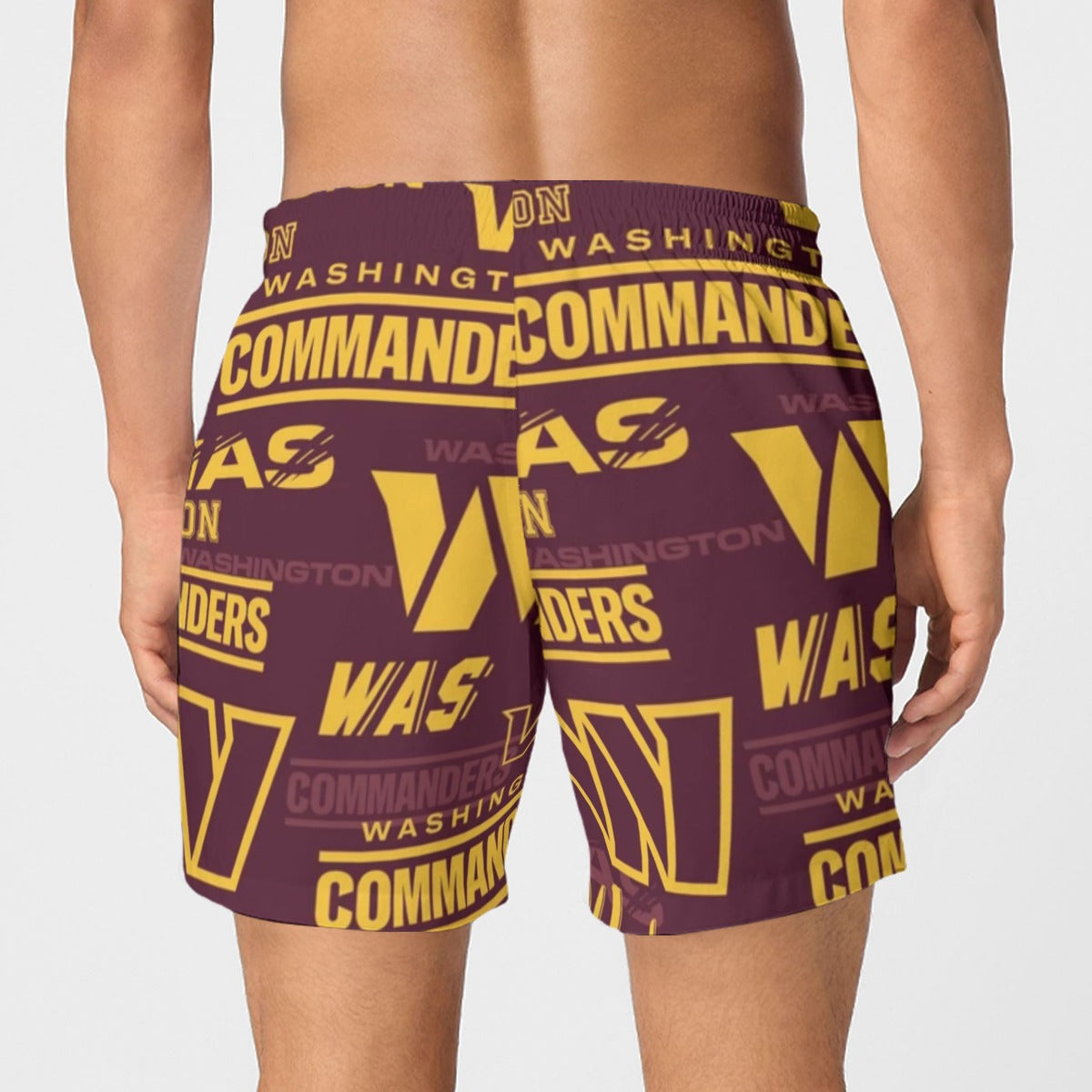 Washington Commanders Men's Short Boxer Briefs|115GSM Cotton poplin