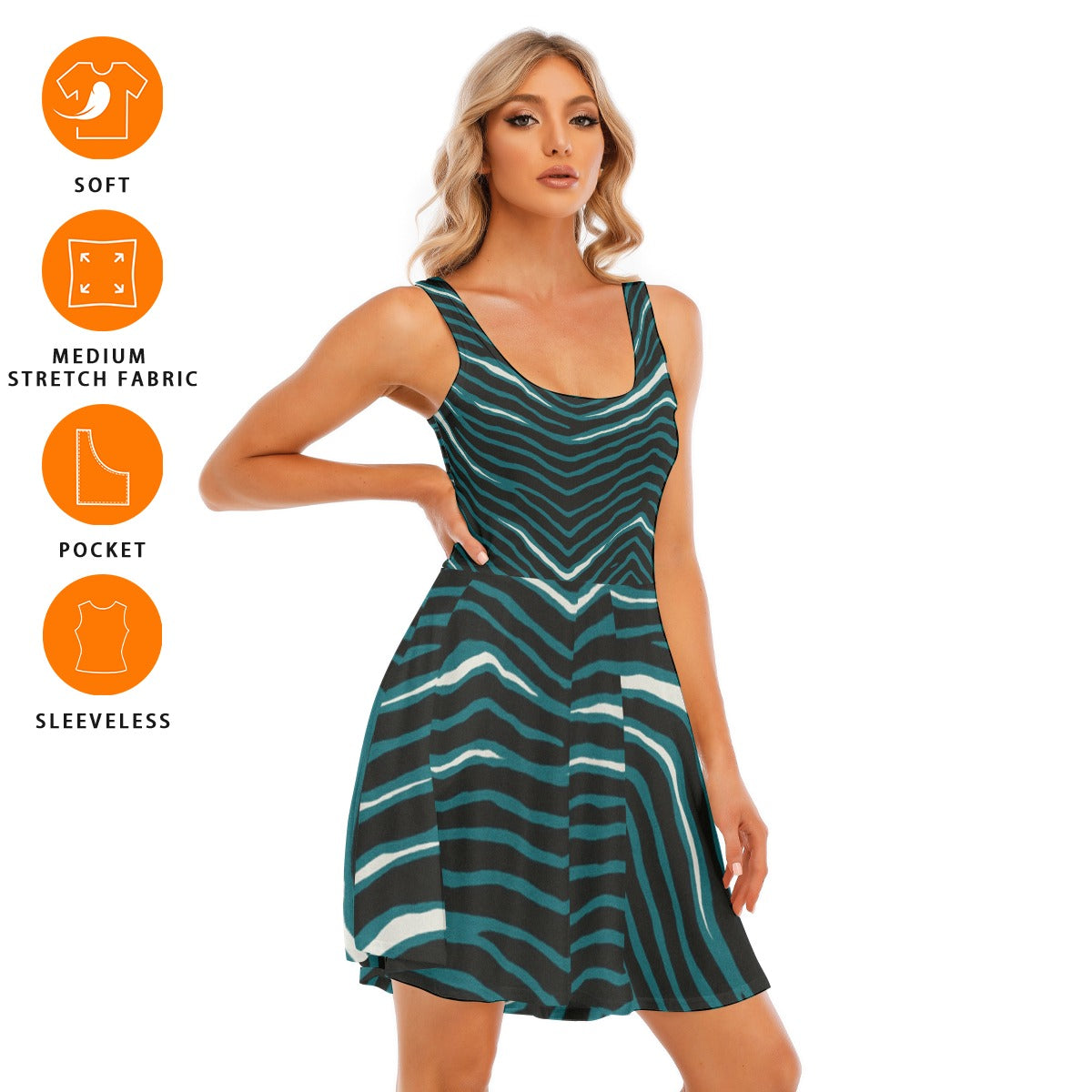 Philadelphia Football Game Day All-Over Print Women's Tank Vest Dress