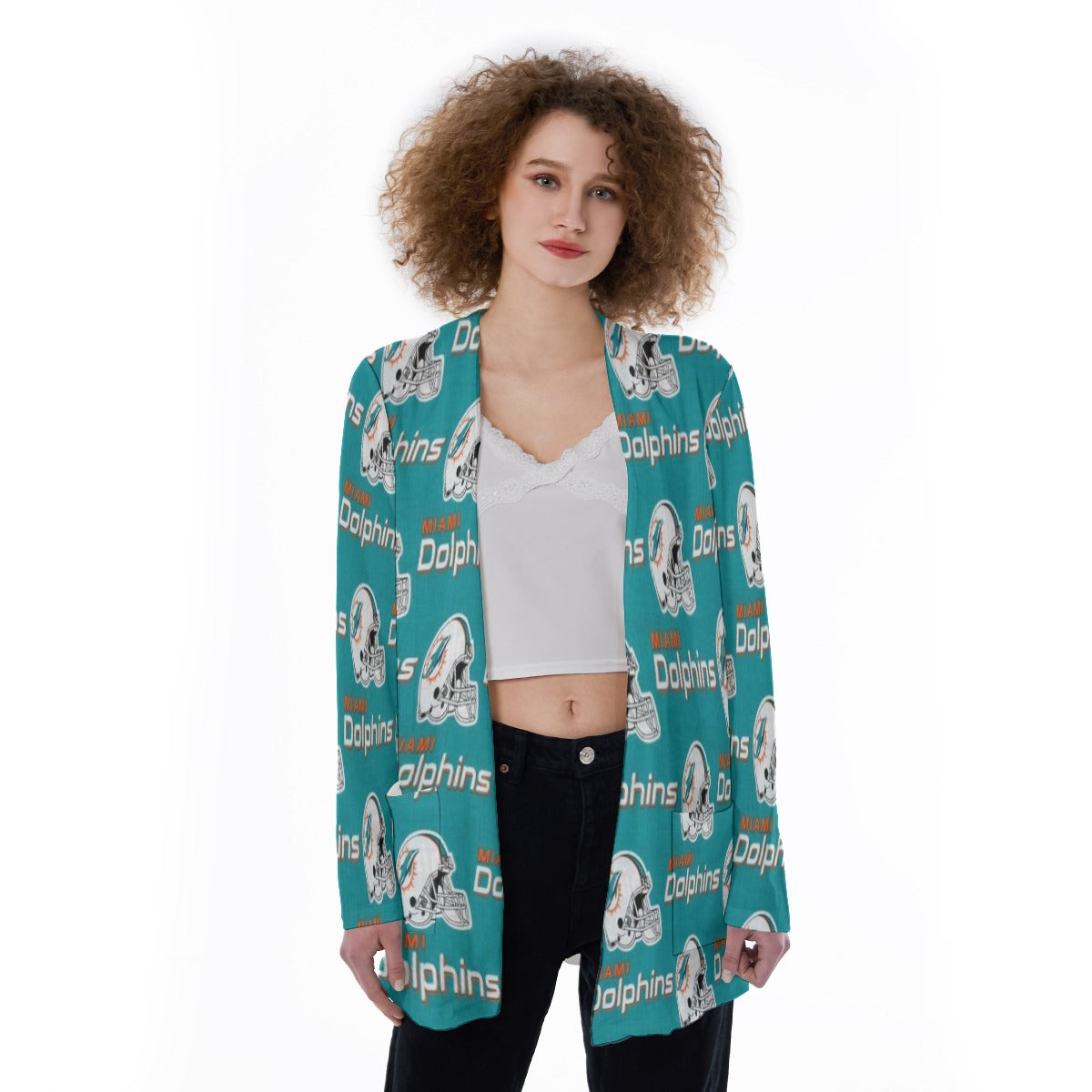 Miami Football Game Day All-Over Print Women's Cover With Pocket