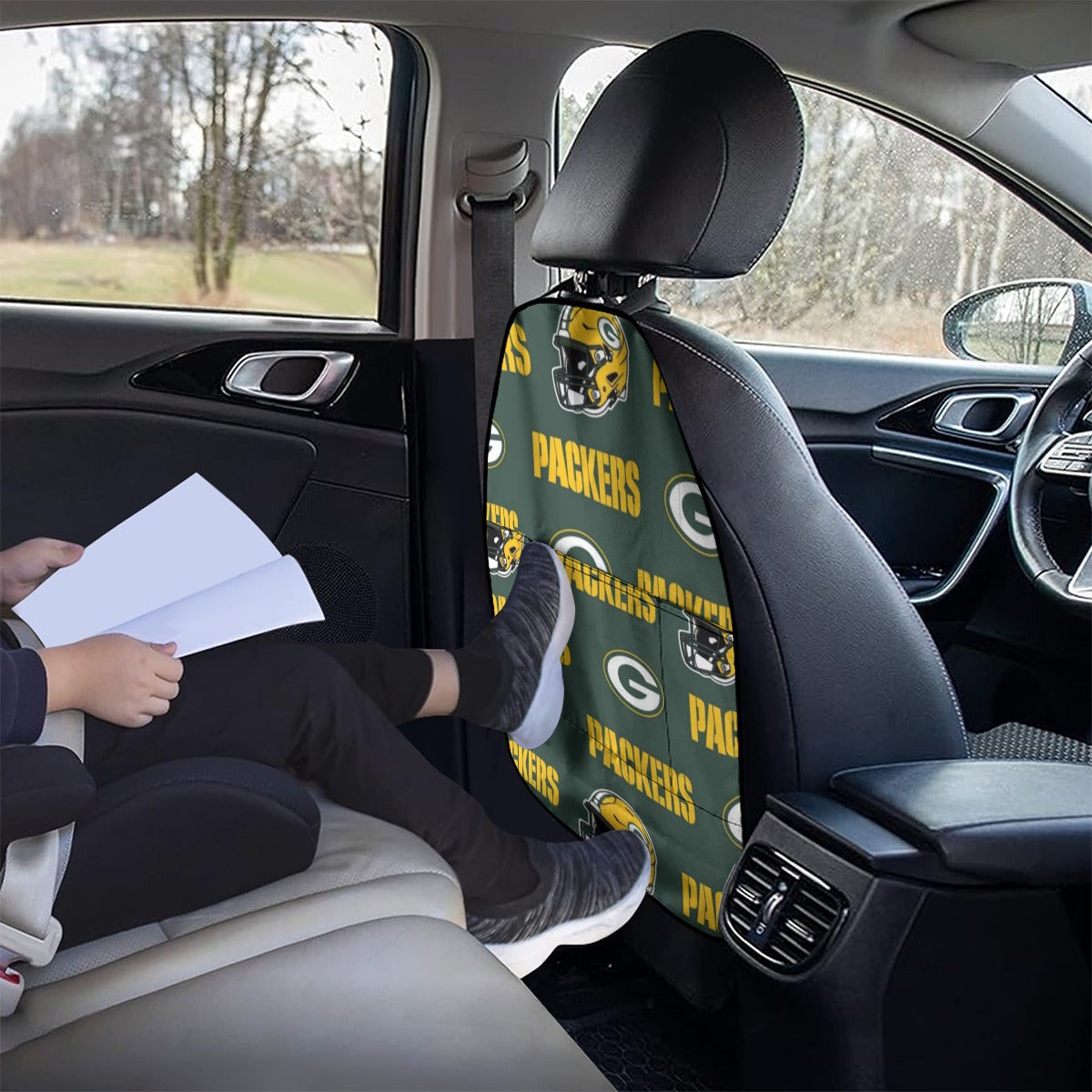 Green Bay Football Game Day Car Seat Back Storage Bag