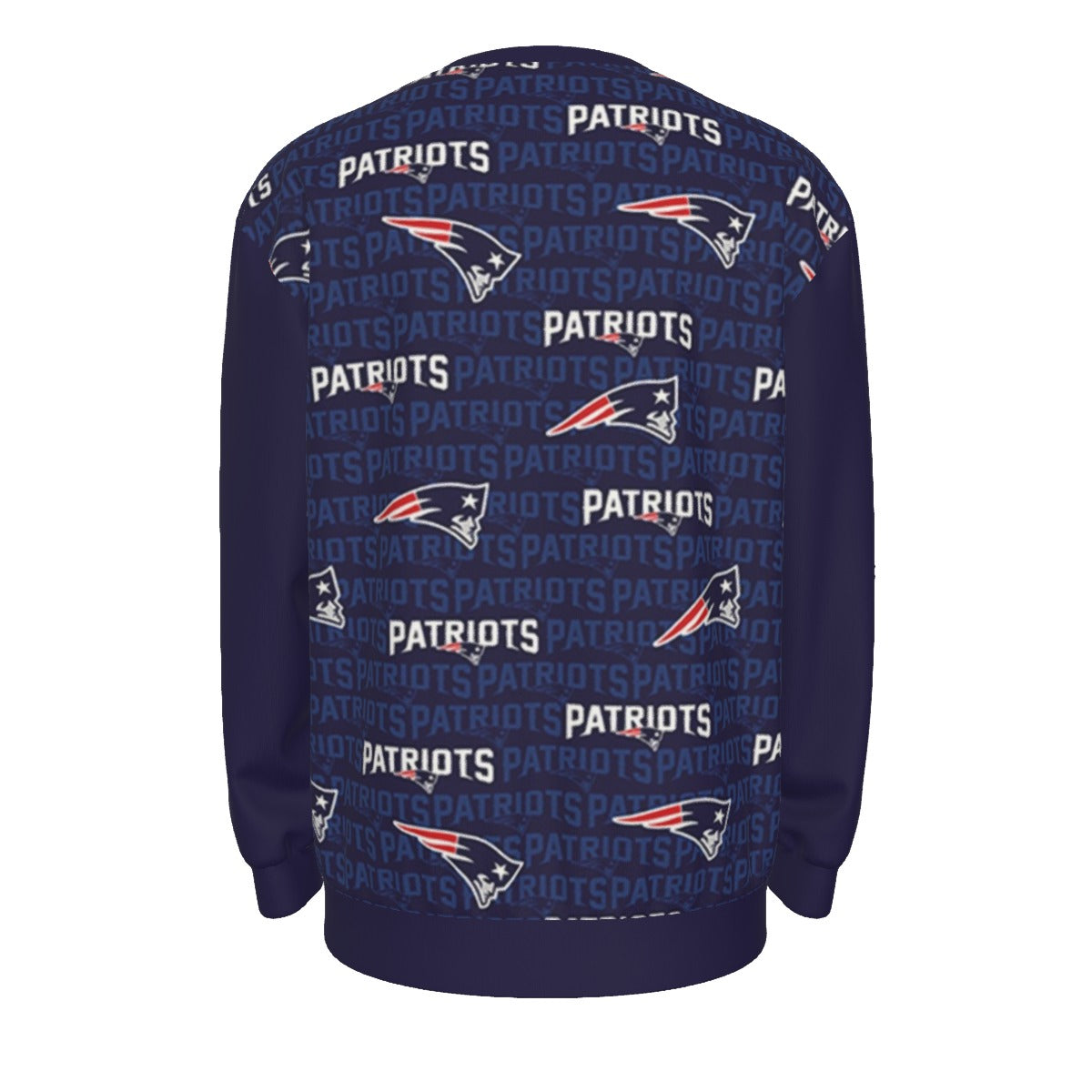New England Football Game Day All-Over Print Men's long Sleeve T-Shirt With Dropped Shoulders | Interlock
