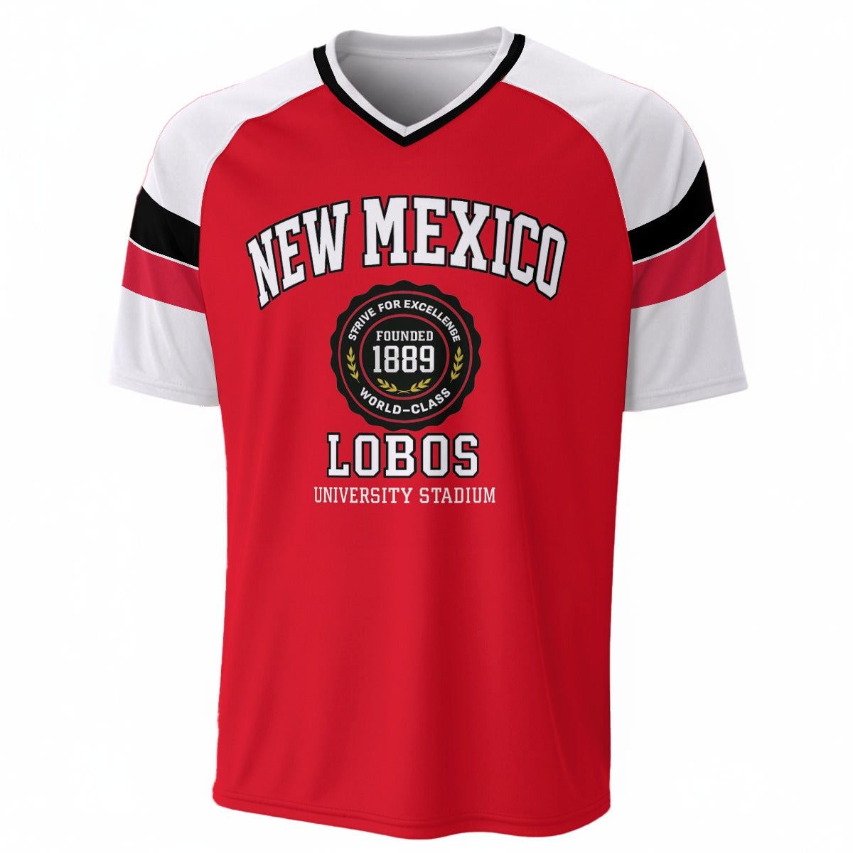 New Mexico - Lobos V-Neck Short Sleeve T-Shirt