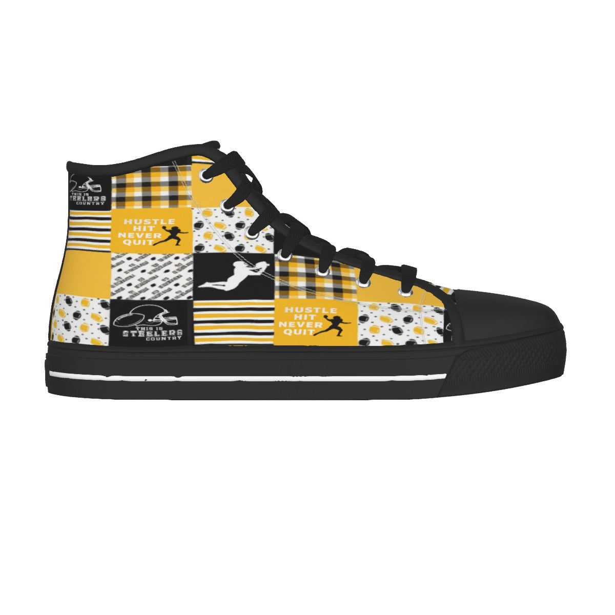 Men's Black Sole Canvas Shoes