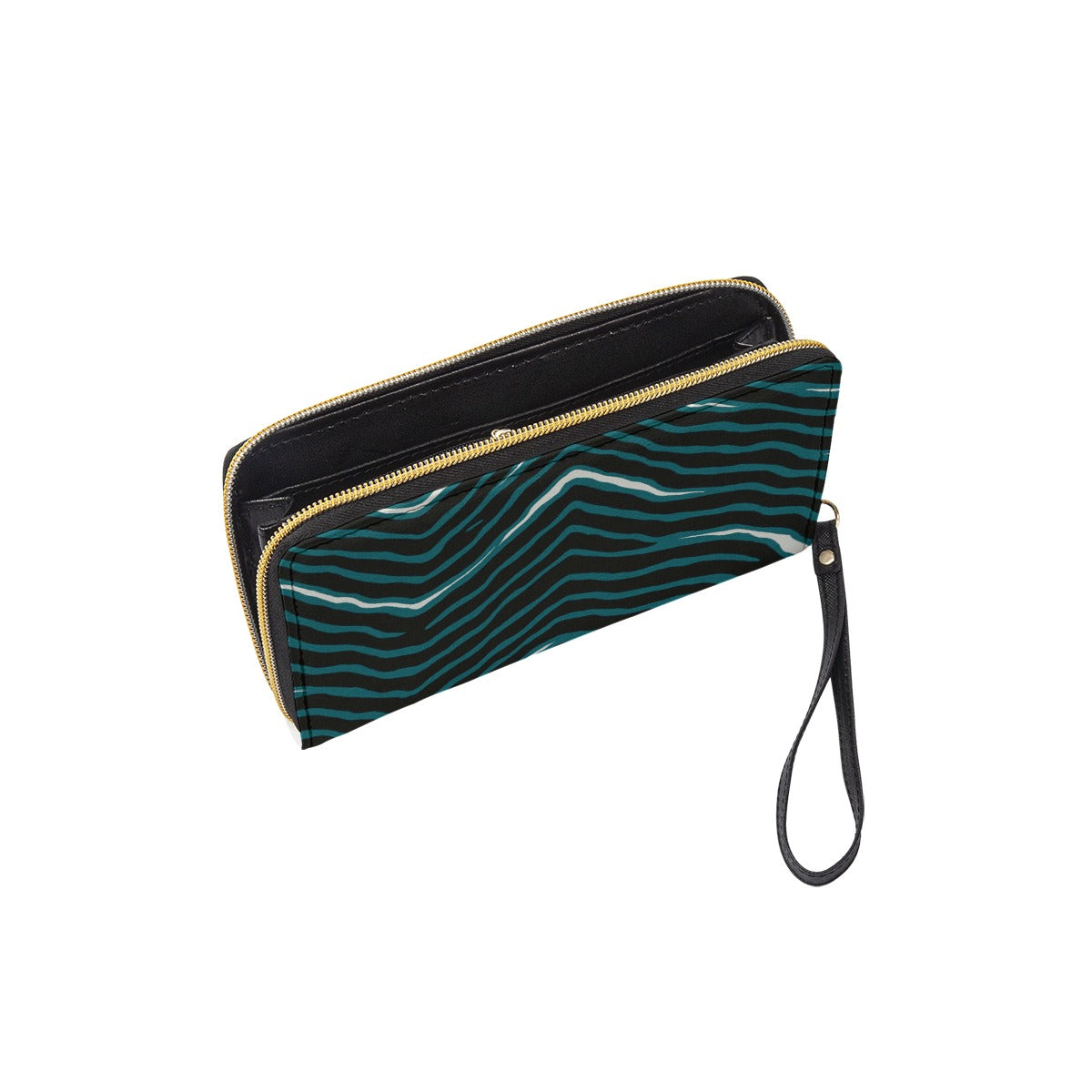 Philadelphia Football Game Day Long Wallet With Black Hand Strap