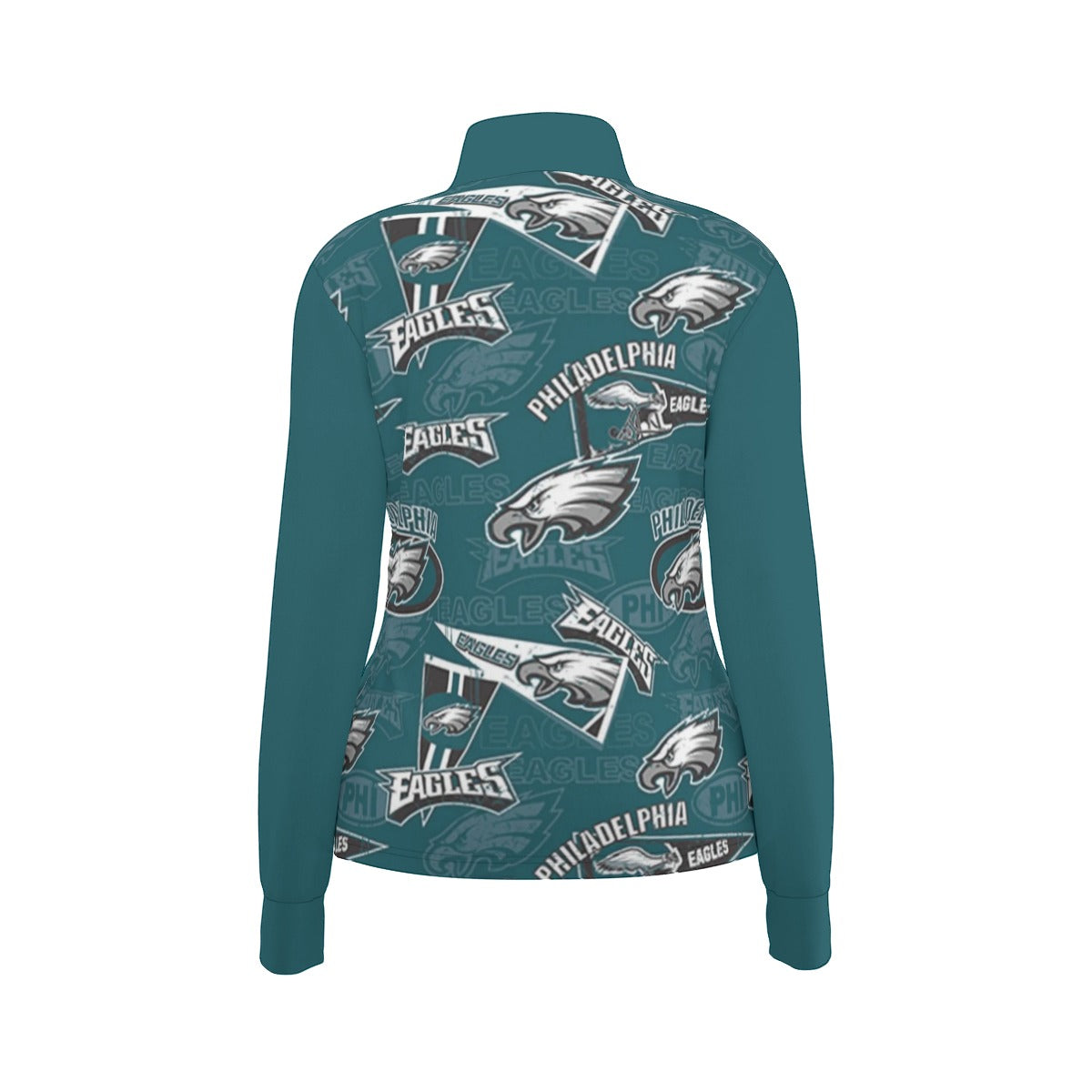 Philadelphia Football Game Day All-Over Print Women's Long Sleeve Thumbhole Jacket