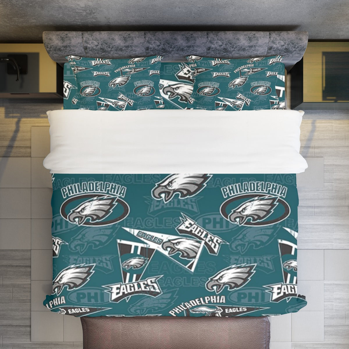 Philadelphia Football Game Day Four-piece Duvet Cover Set
