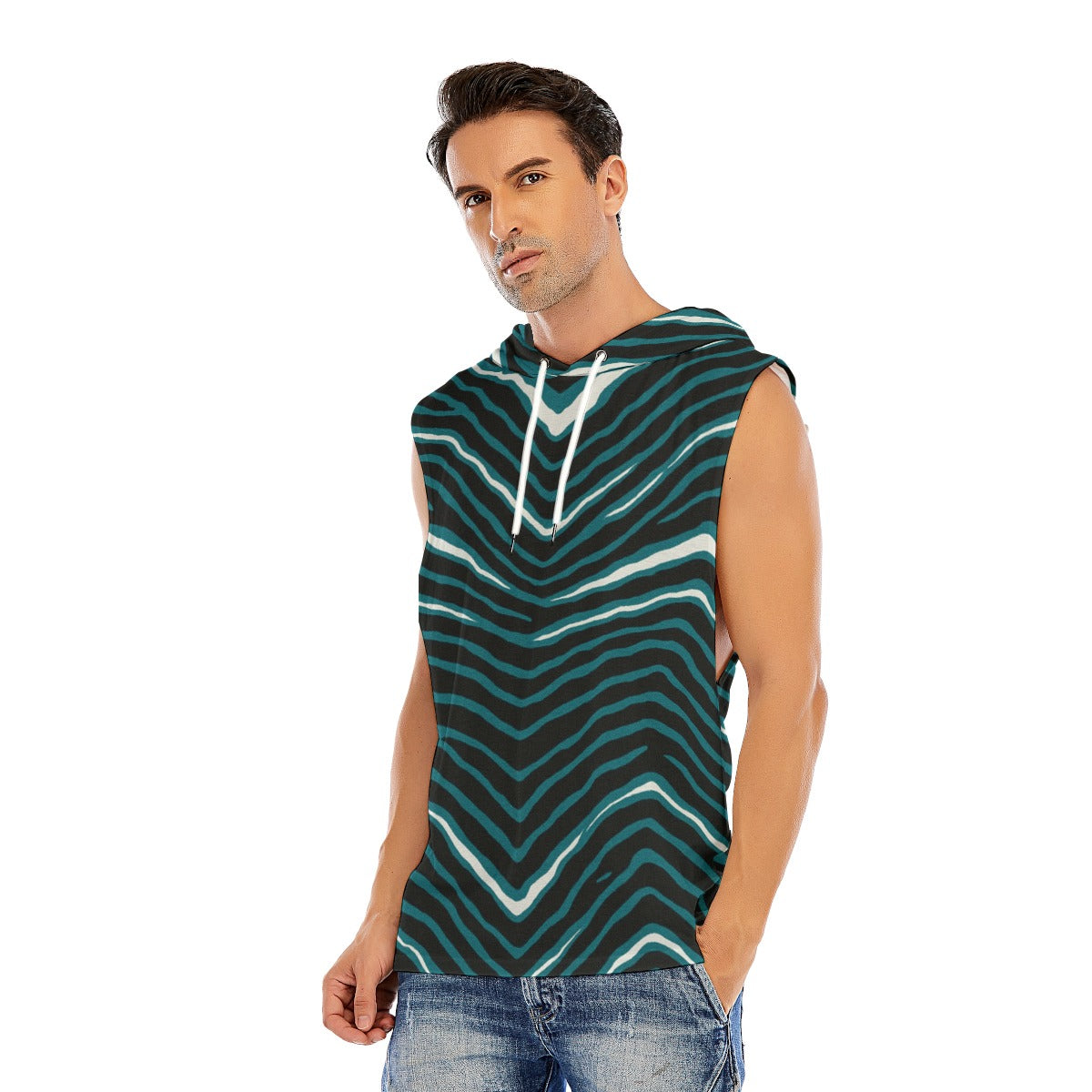 Philadelphia Football Game Day All-Over Print Men’s Sleeveless Pullover Hoodie