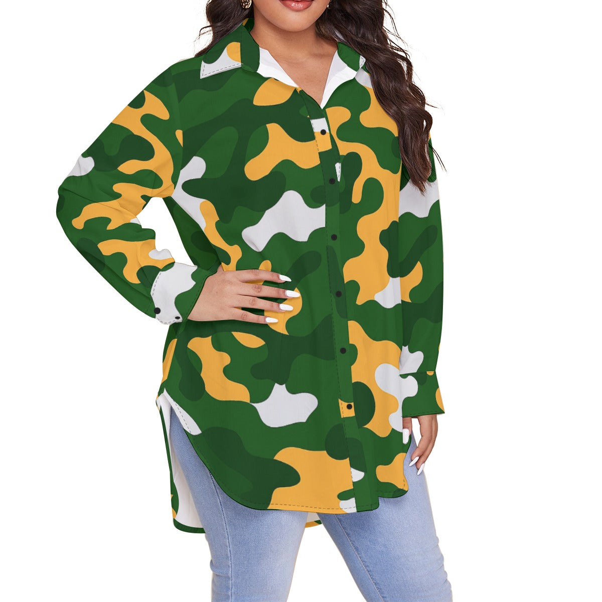 Green Bay Football Game Day All-Over Print Women's Shirt With Long Sleeve(Plus Size)