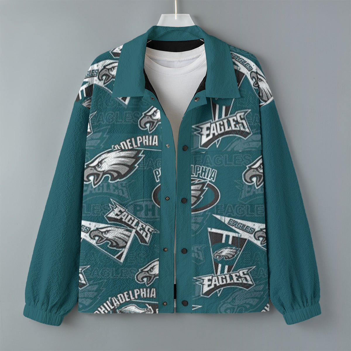 Philadelphia Football Game Day All-Over Print Men's Casual Lapel Jacket