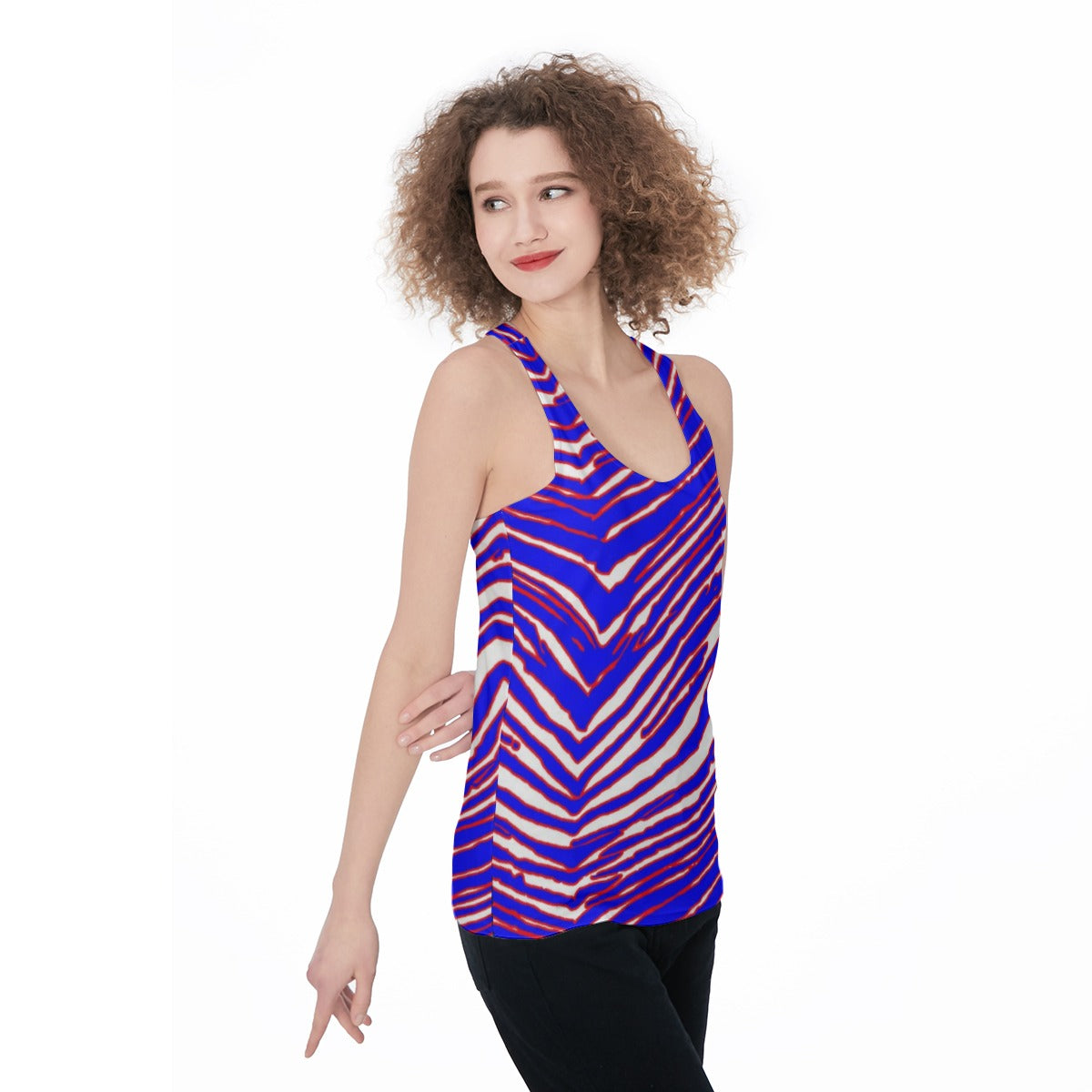 Buffalo Bills Zubaz Women's Racerback Tank Top