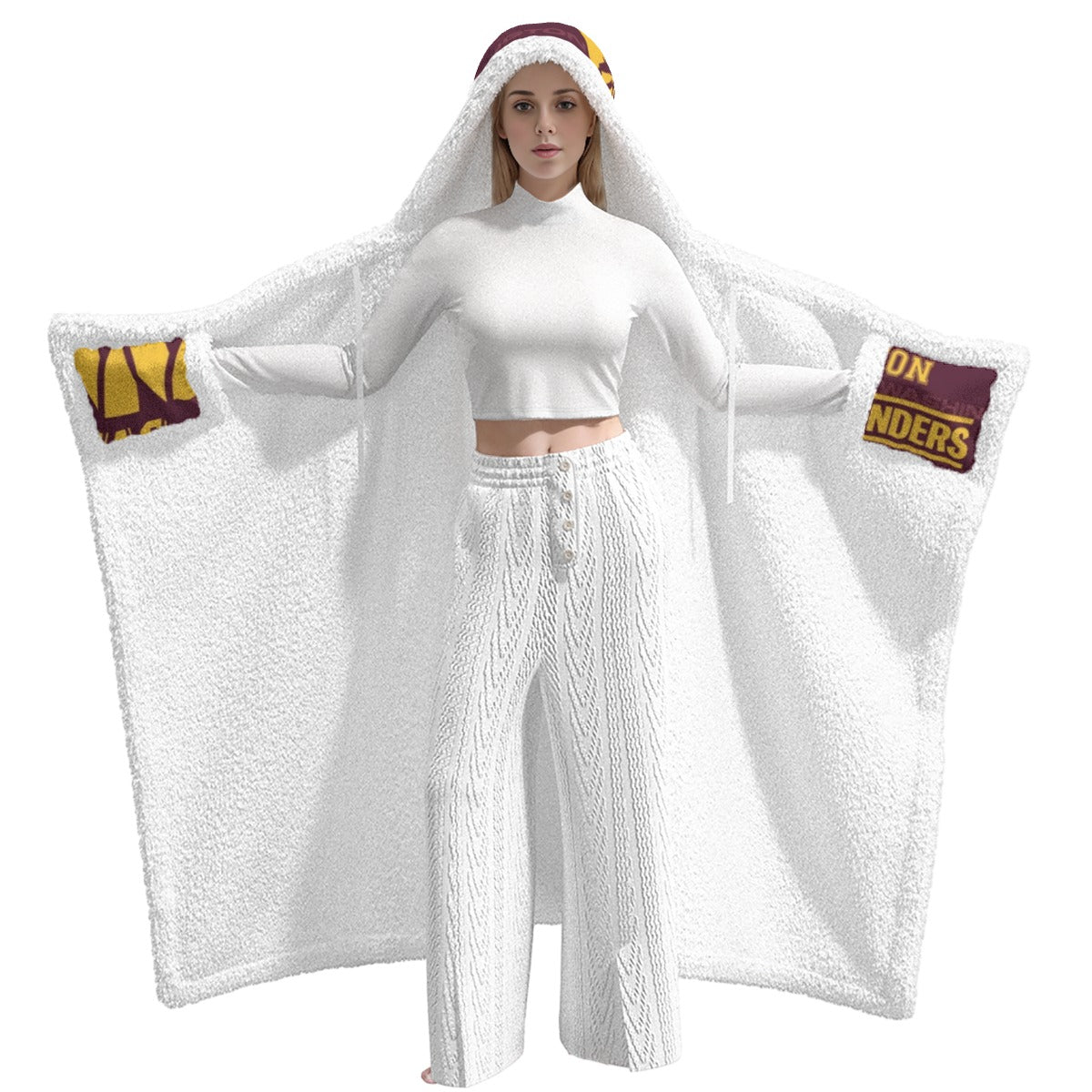Washington Commanders Unisex Wearable Hooded Blanket