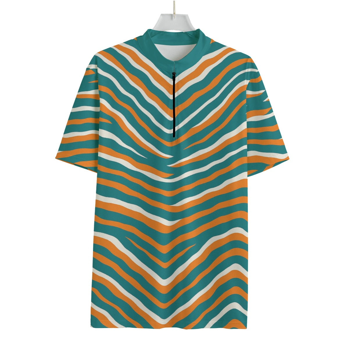 Miami Football Game Day All-over Print Men's Billiard Cloth With Black Zipper