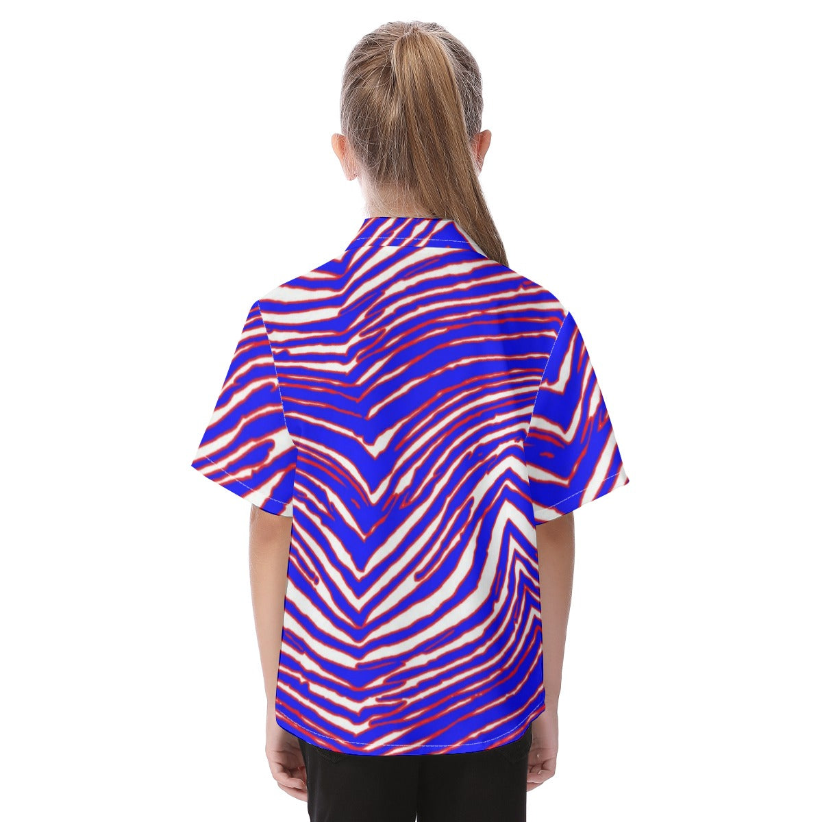 Buffalo Bills Zubaz Kid's Hawaiian Vacation Shirt