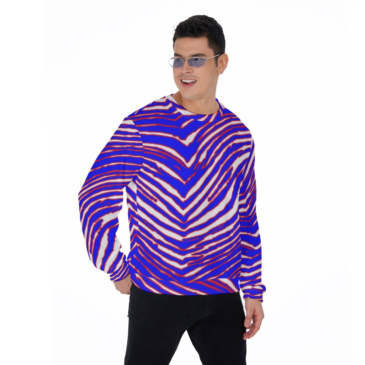 Buffalo Bills Zubaz Men's Thicken Sweater