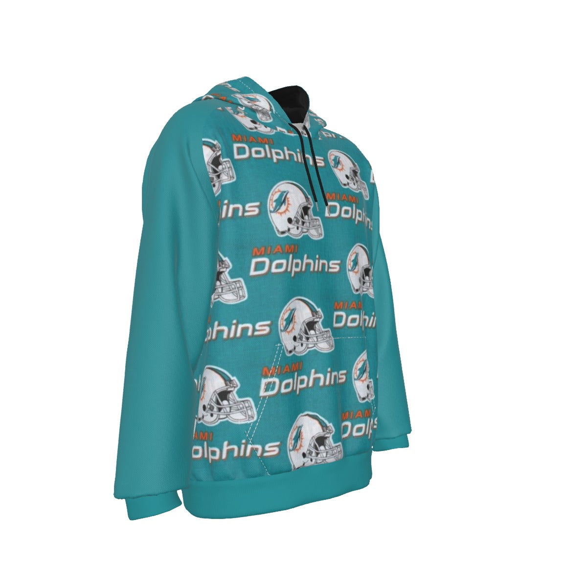 Miami Football Game Day All-Over Print Men's Heavy Fleece Raglan Hoodie
