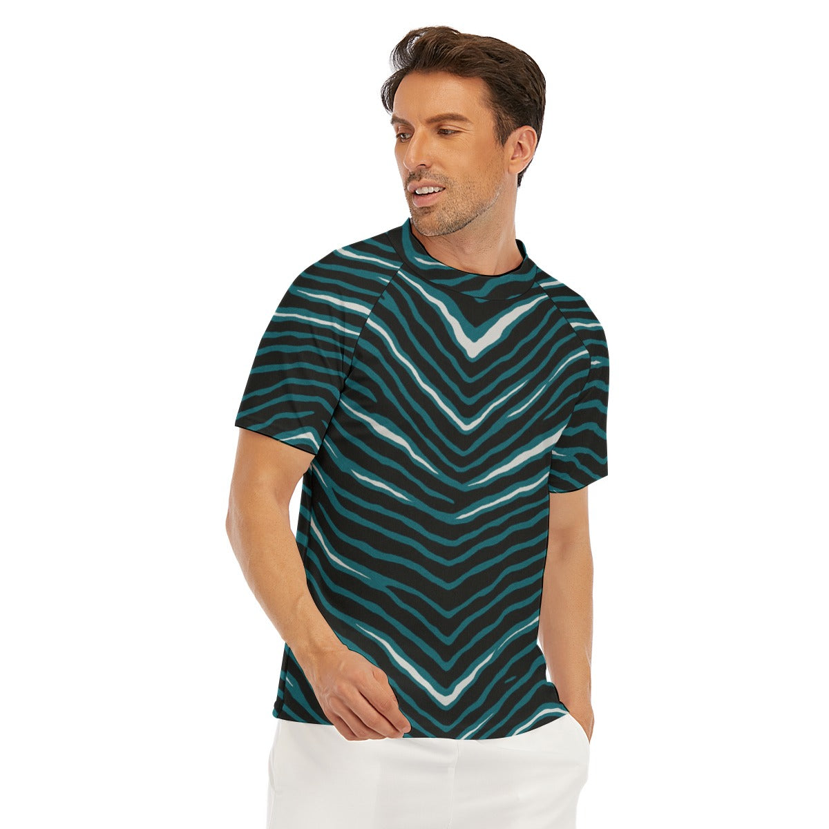 Philadelphia Football Game Day All-Over Print Men's Tight Surf Clothing With Half Sleeves