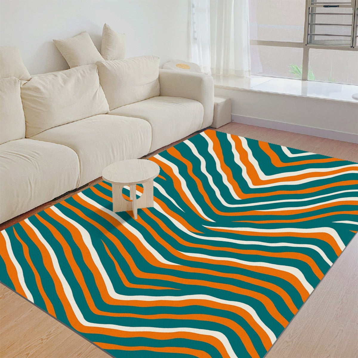 Miami Football Game Day Felt Floor Mat