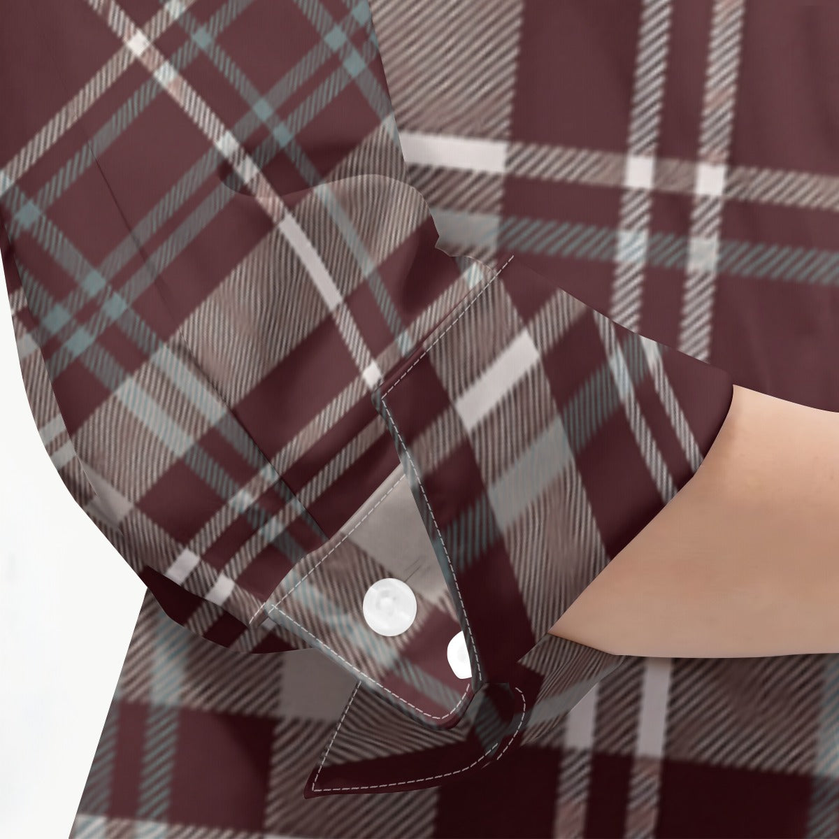 Texas Tartan Plaid A&M - Aggies Women's 3/4 Sleeve Shirt