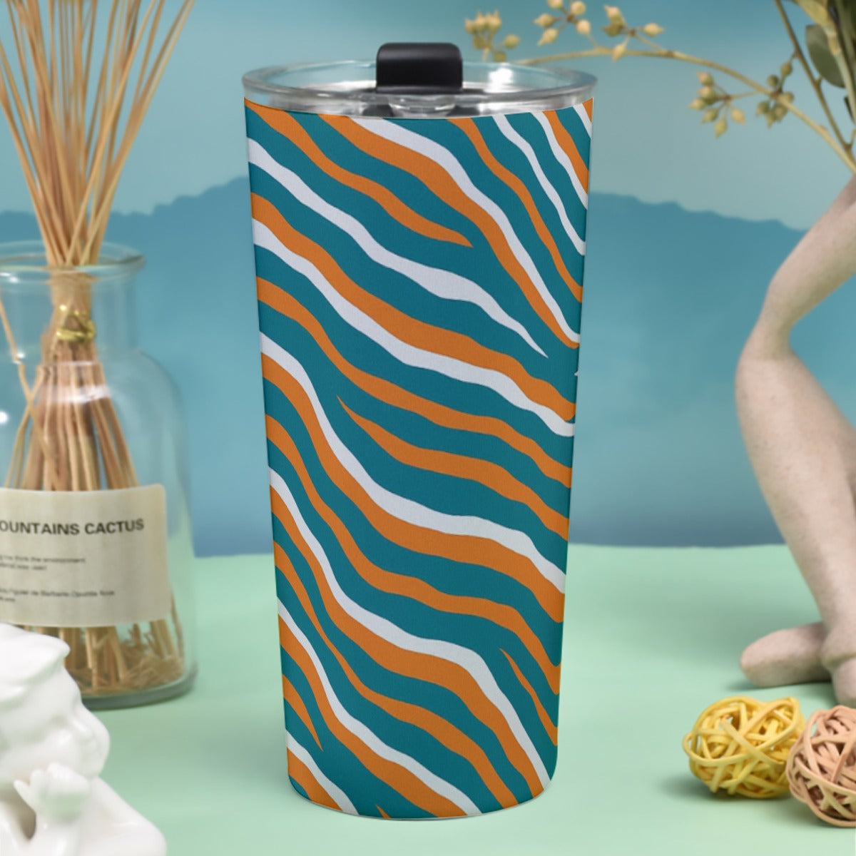 Miami Football Game Day Tumbler 30oz