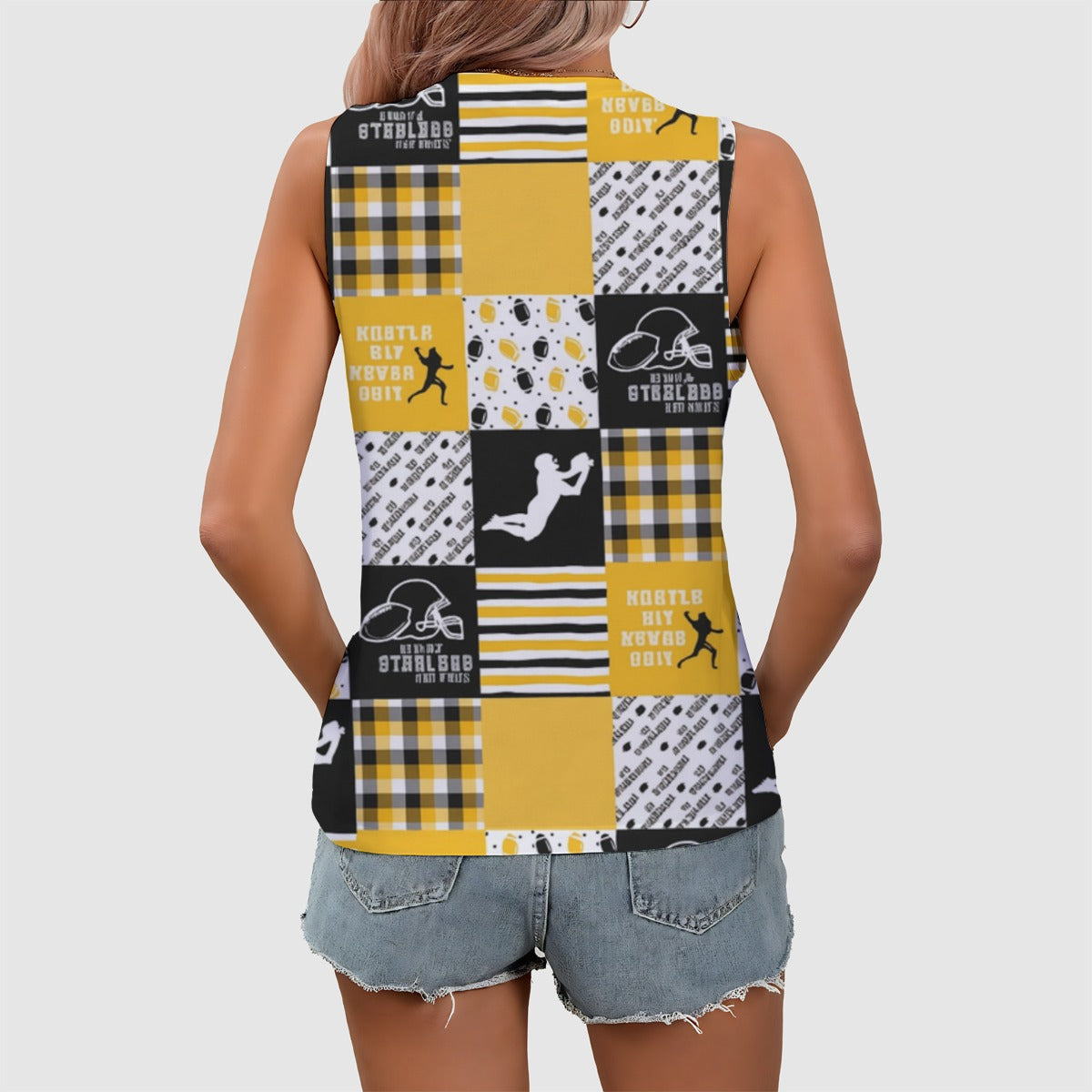 All-Over Print Women's Sleeveless V-Neck Tank Top