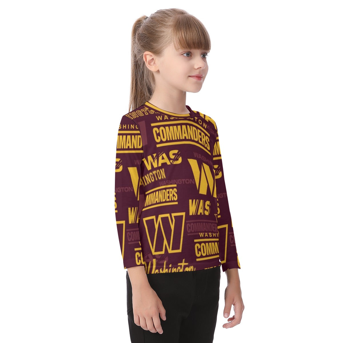 Washington Commanders Kid's O-neck Long Sleeve T-shirt