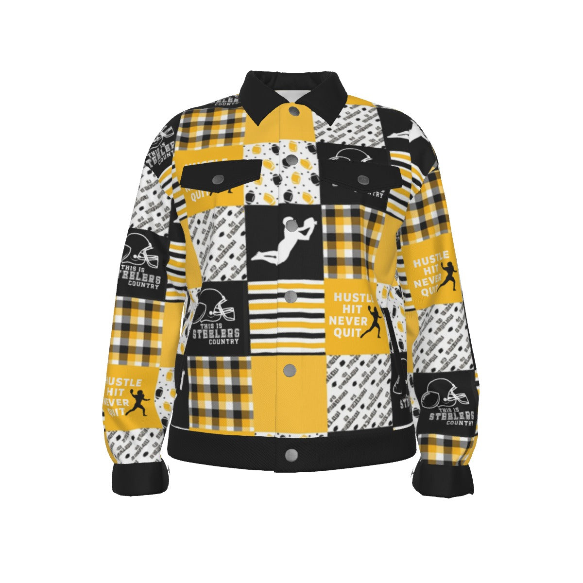 All-Over Print Unisex Lapel Jacket | 245GSM Cotton