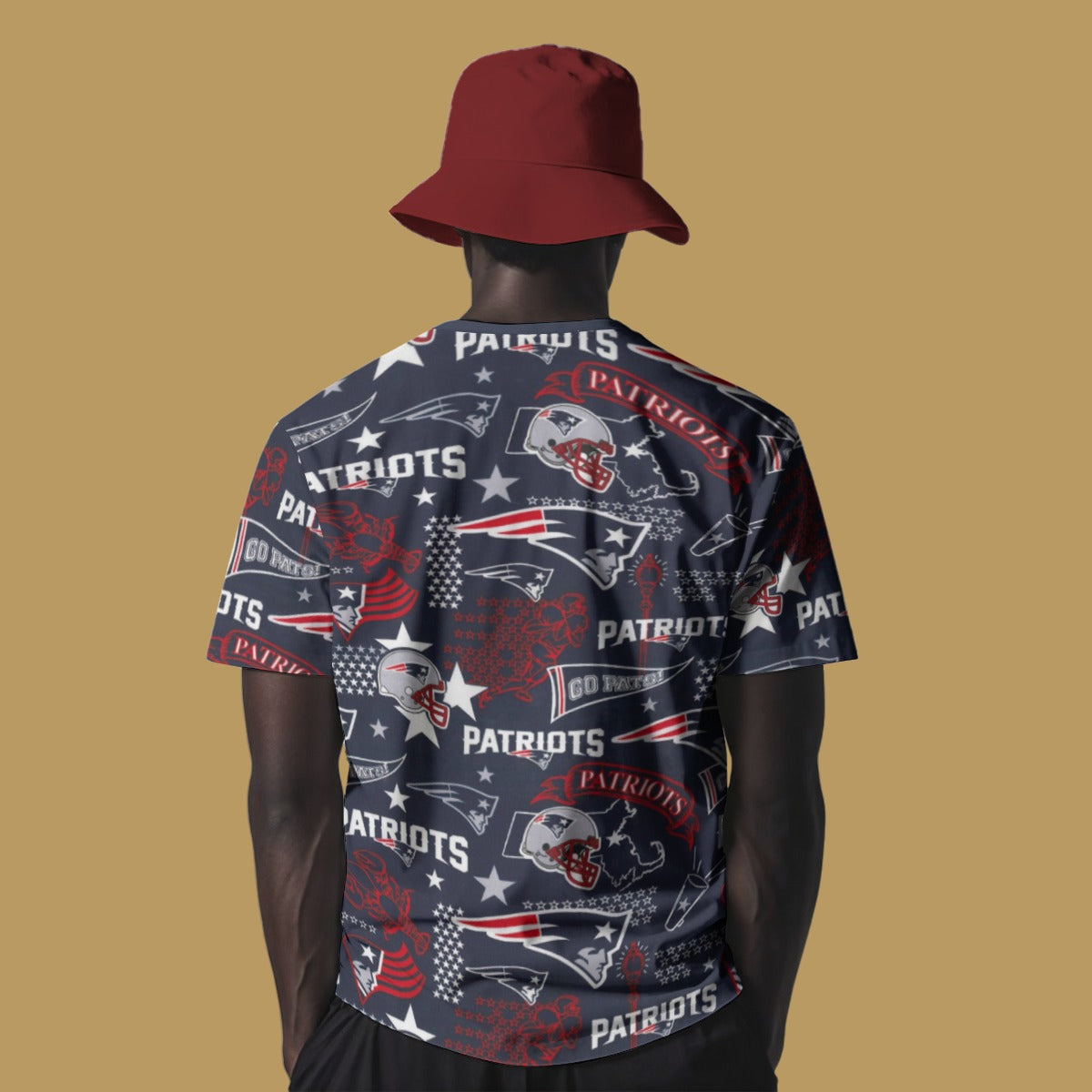 New England Football Game Day All-Over Print Men's O-Neck T-Shirt
