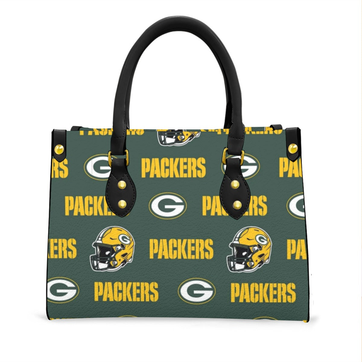 Green Bay Football Game Day Women's Tote Bag With Black Handle