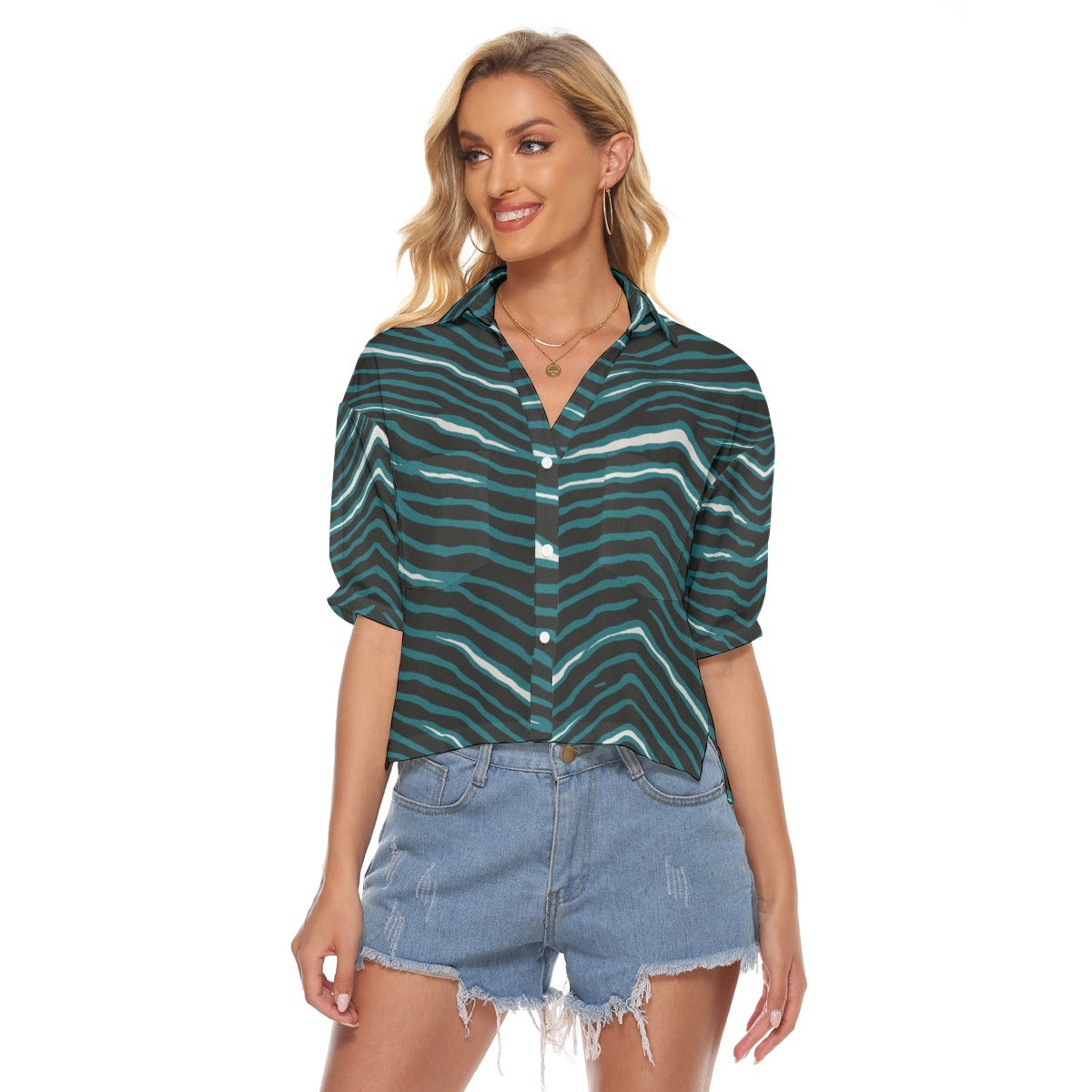 Philadelphia Football Game Day All-Over Print Women's V-neck Shirts