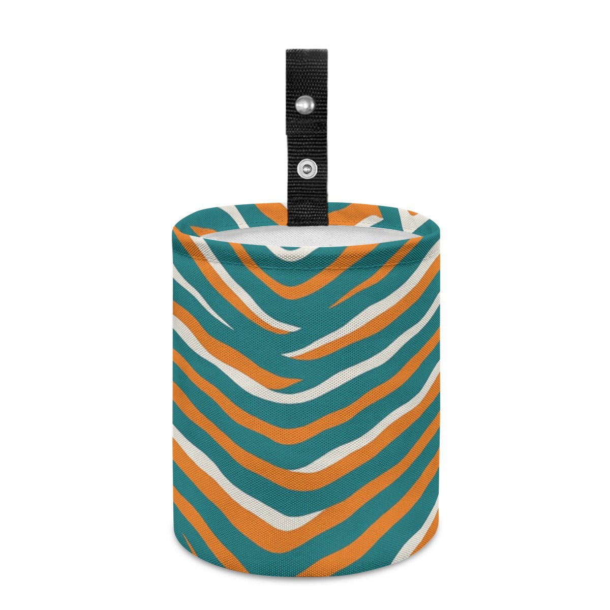 Miami Football Game Day Minimalist Fabric Car Trash Can