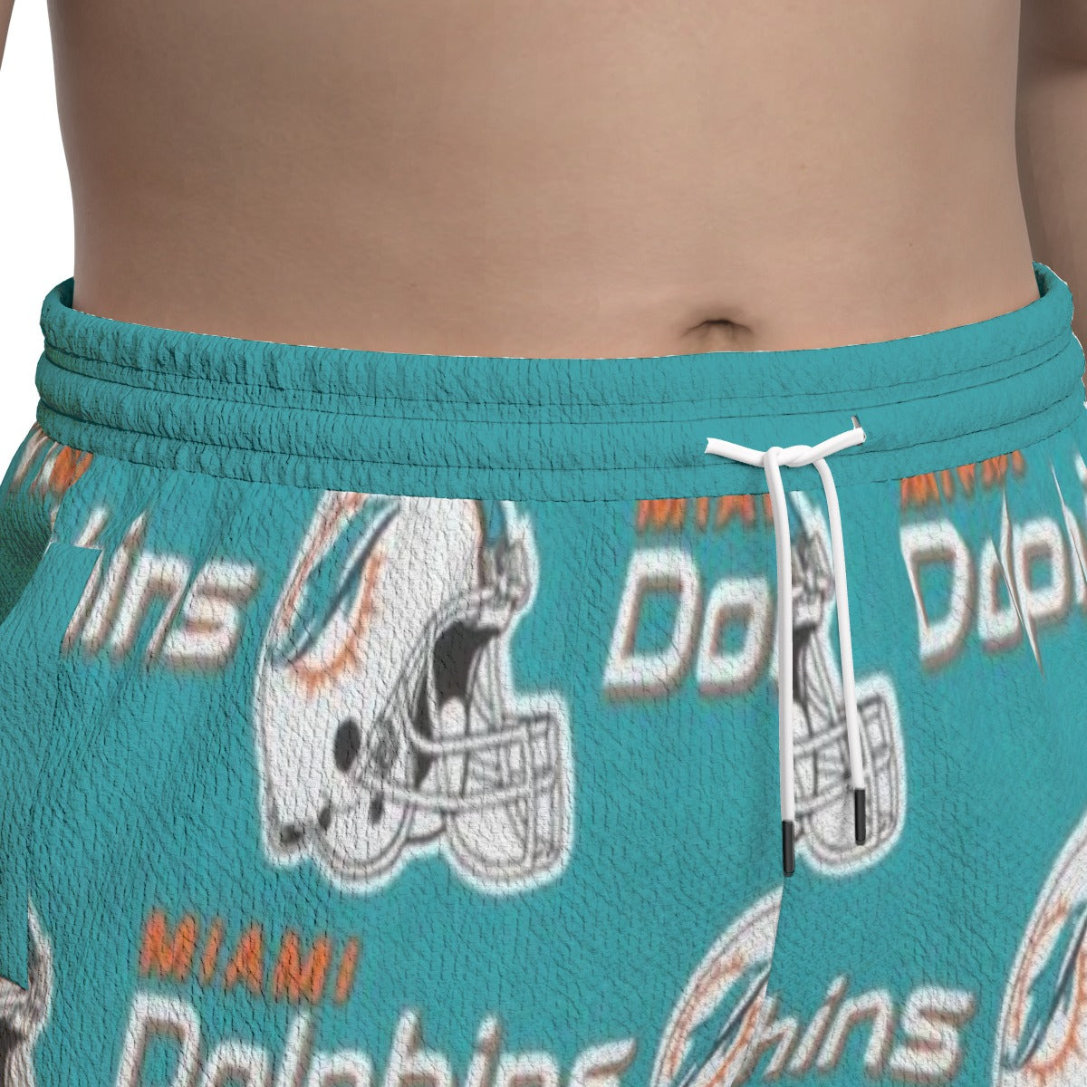 Miami Football Game Day All-Over Print Unisex Textured Casual Pants
