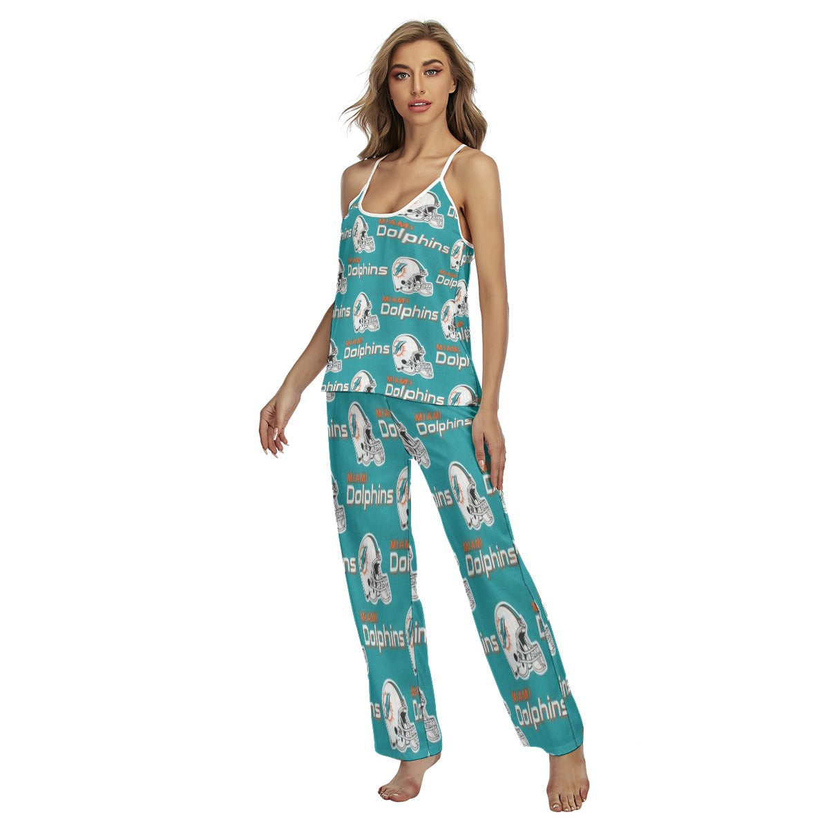 Miami Football Game Day All-Over Print Women's Cami Pajamas Set