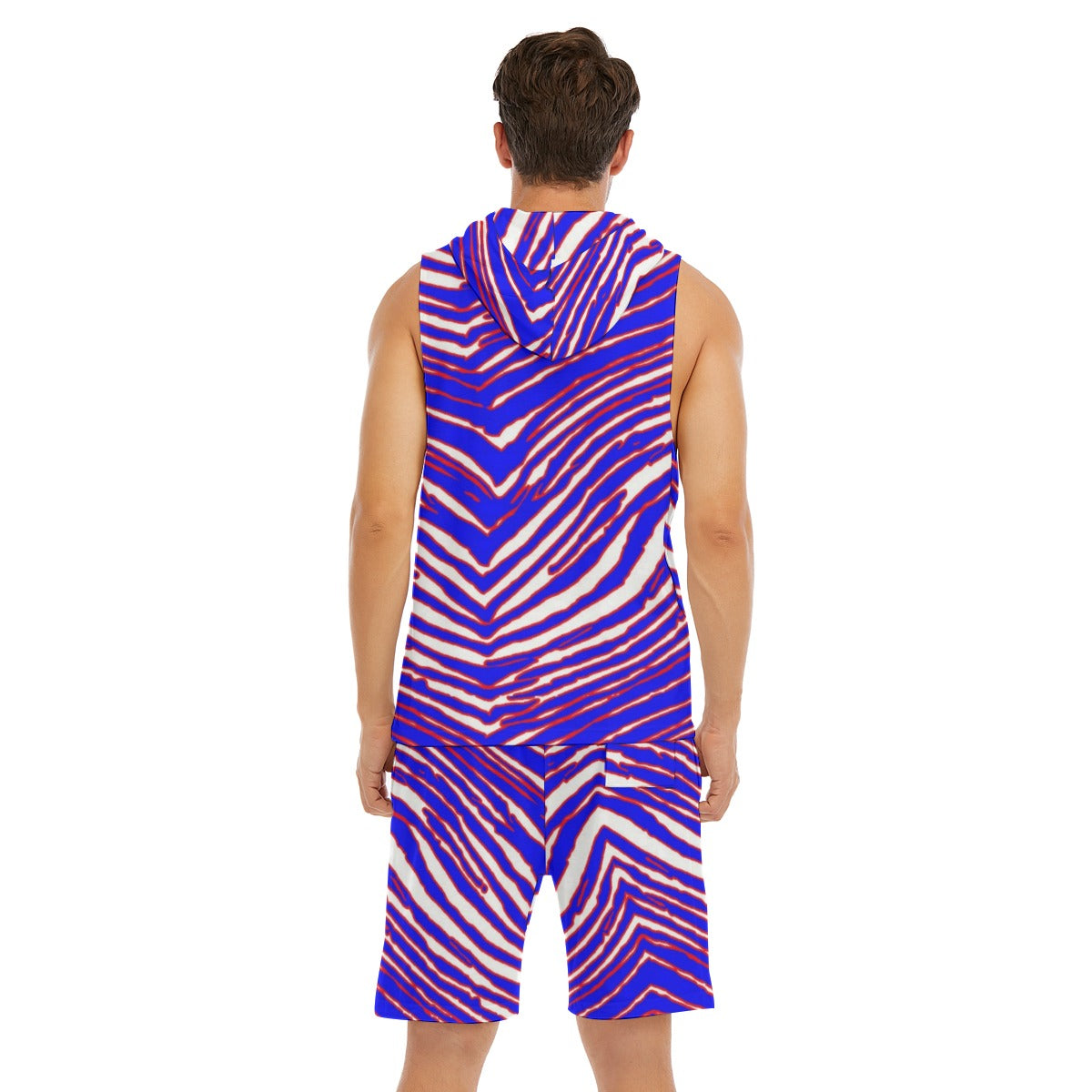 Buffalo Bills Zubaz Men's Sleeveless Vest And Shorts Set