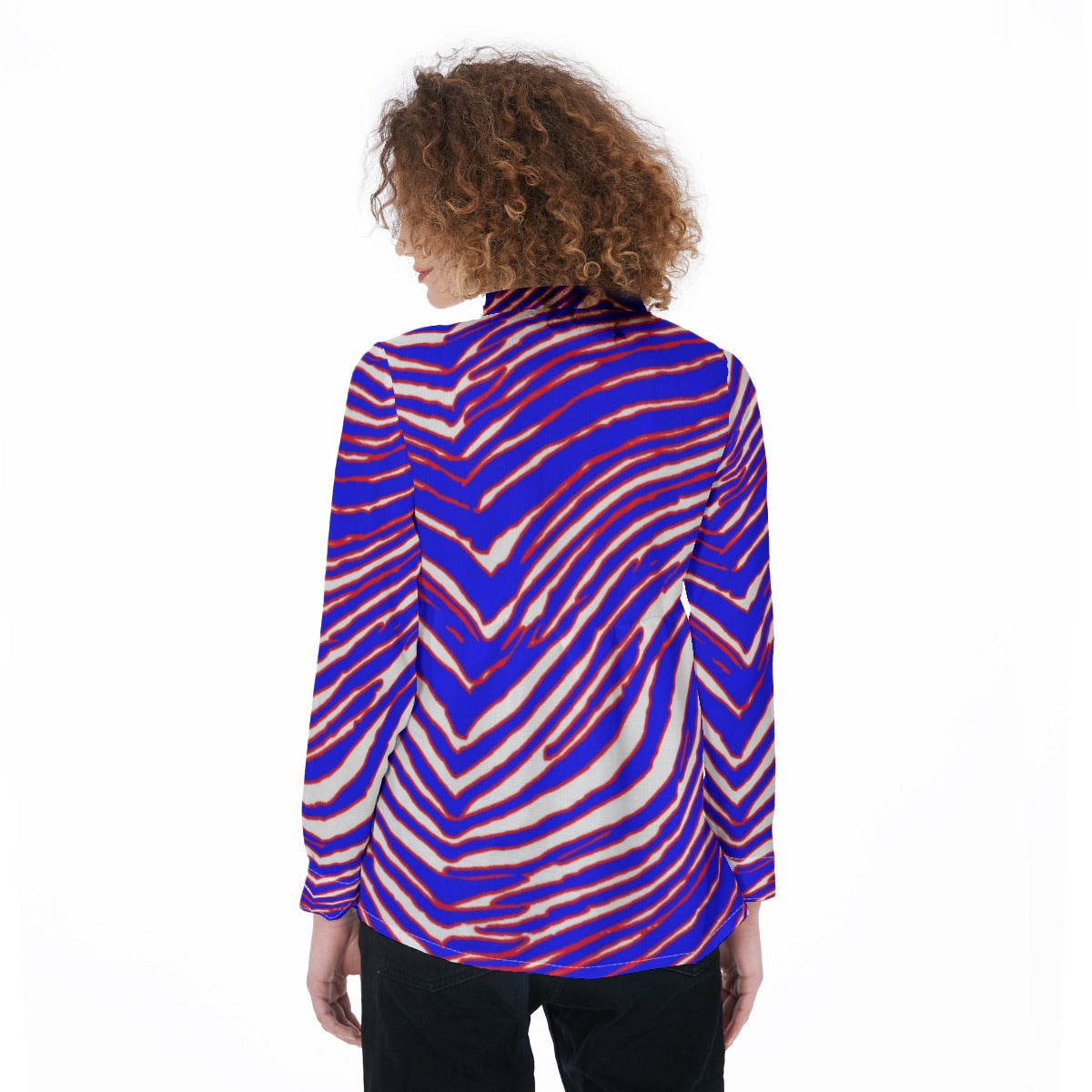 Buffalo Bills Zubaz Women's Elastic-Back Shirt