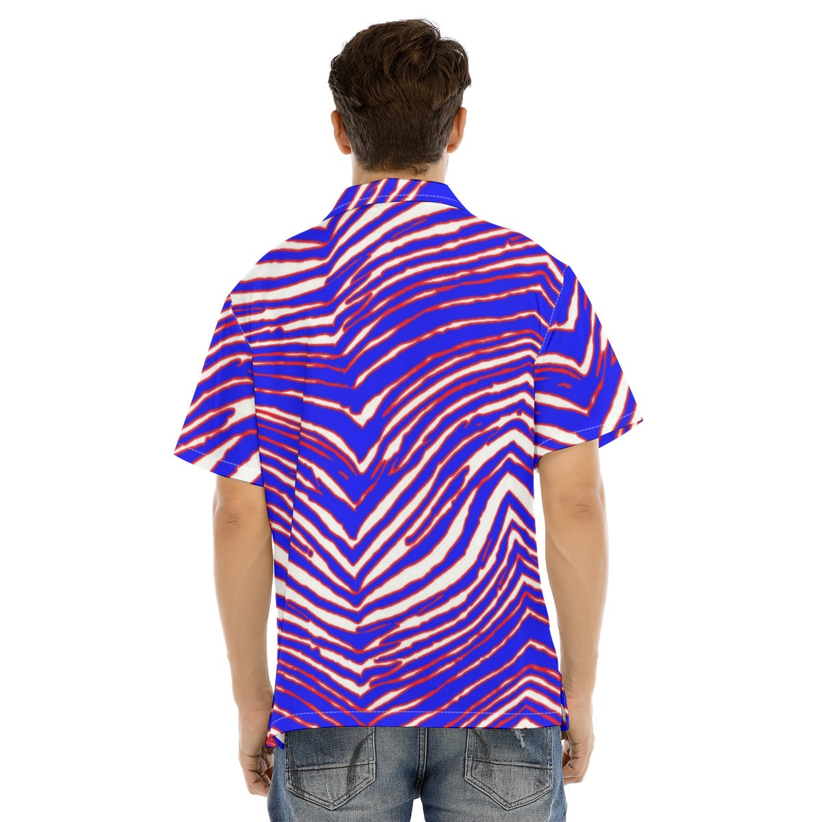 Buffalo Bills Zubaz Man's Short Sleeves Shirt
