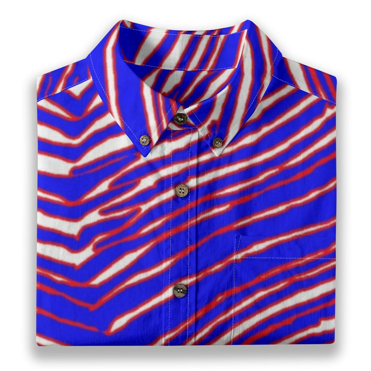 Buffalo Bills Zubaz Men's Breathable Cotton Shirt|125GSM