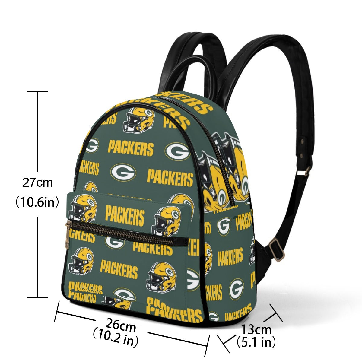 Green Bay Football Game Day Small Size Backpack
